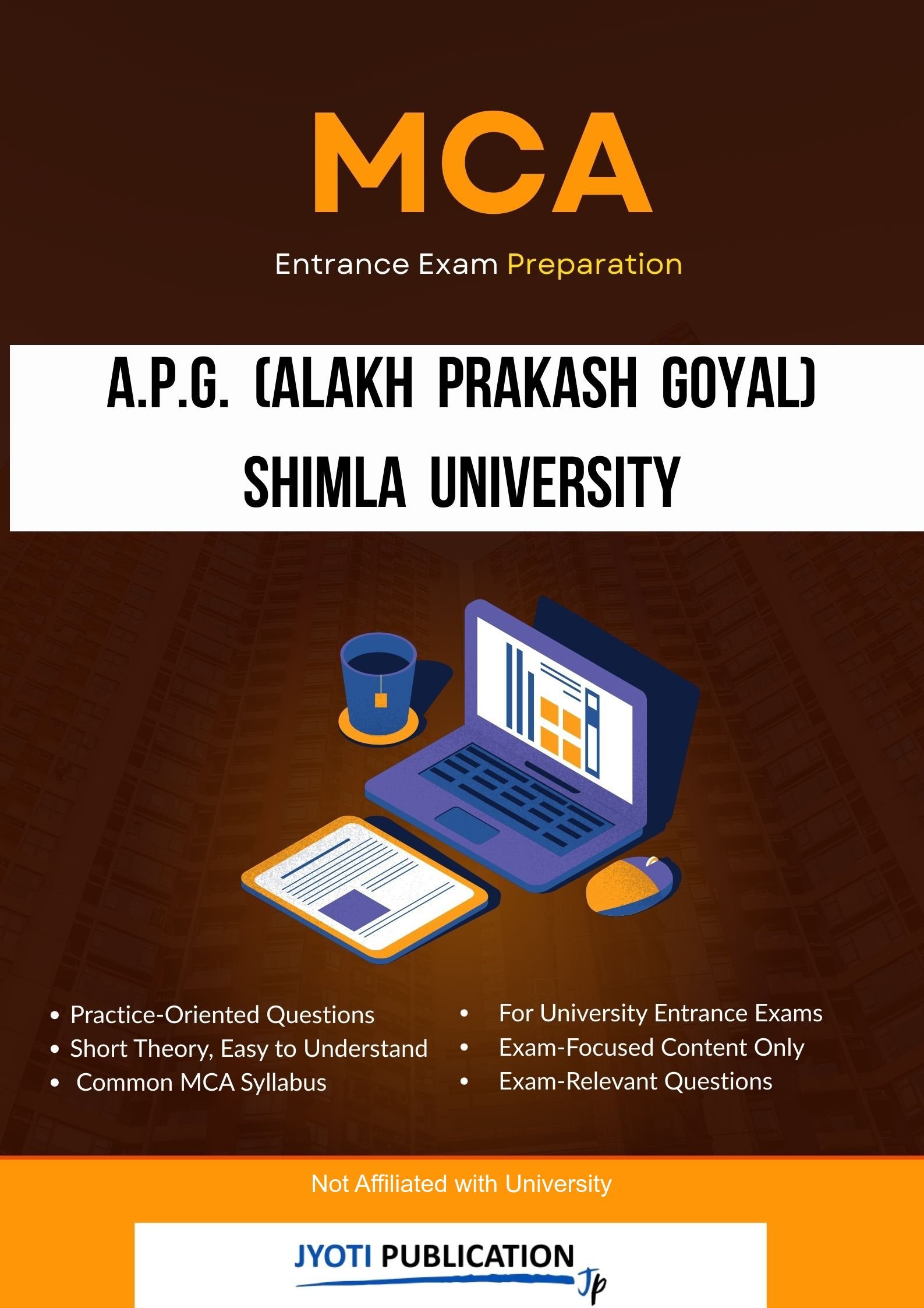 A.P.G. (Alakh Prakash Goyal) Shimla University MCA Entrance Exam Preparation book