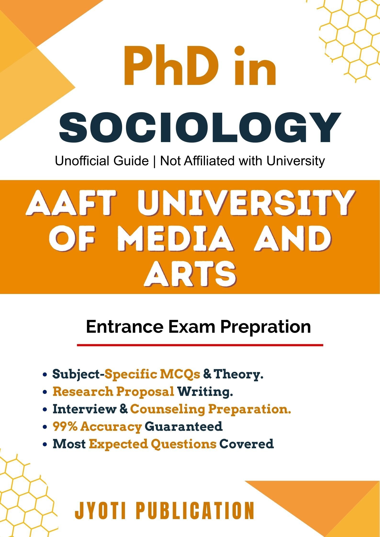 AAFT University of Media and Arts PhD in Sociology Entrance Exam