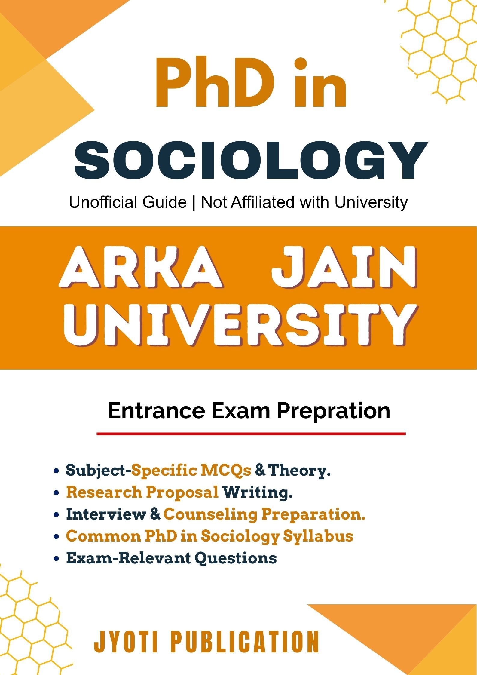 ARKA Jain University PhD in Sociology Entrance Exam