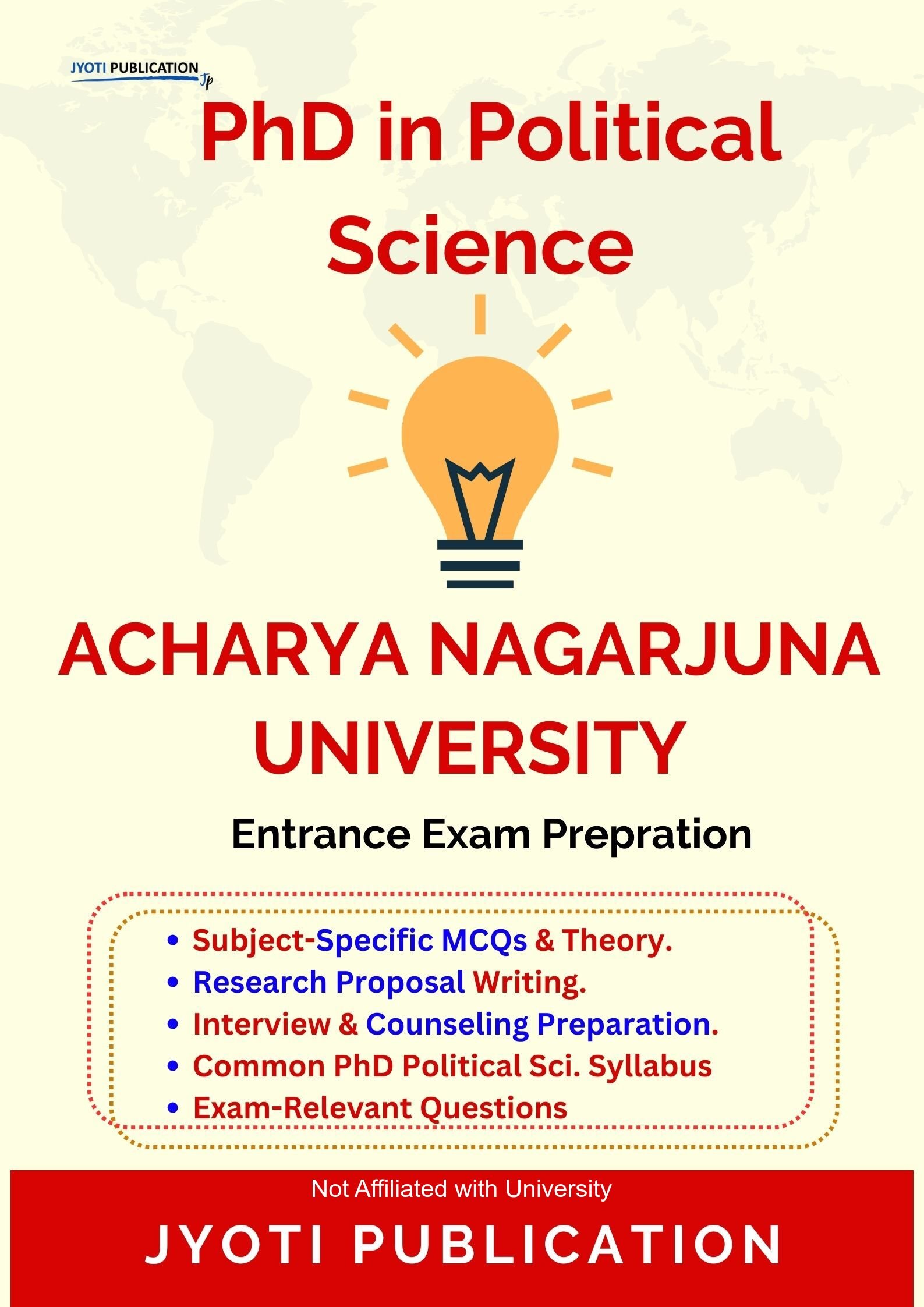 Acharya Nagarjuna University PhD in Political Science Entrance Exam PhD in Political Science Entrance Exam