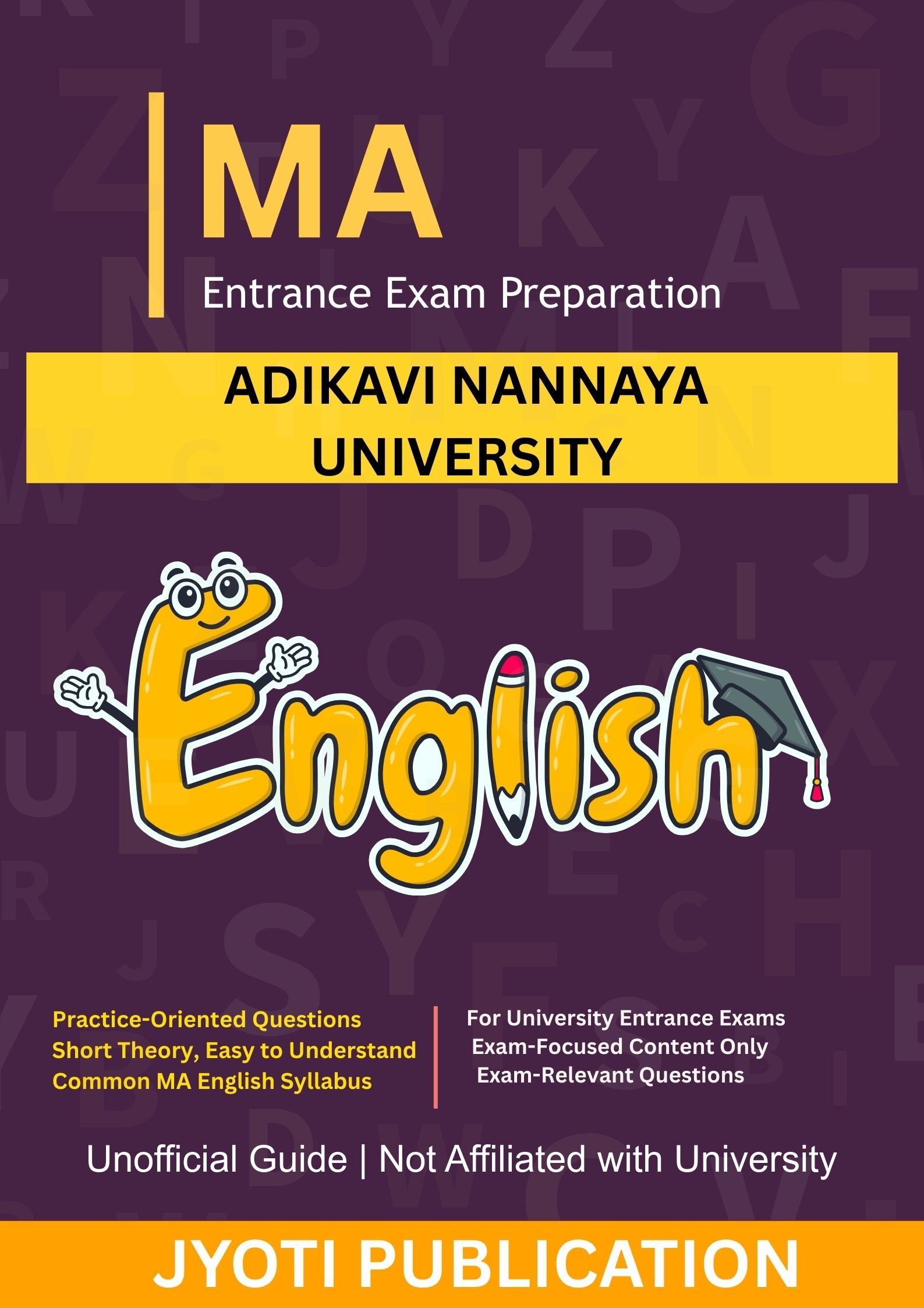 Adikavi Nannaya University (M.A. in English Literature Entrance Exam Book 2026)