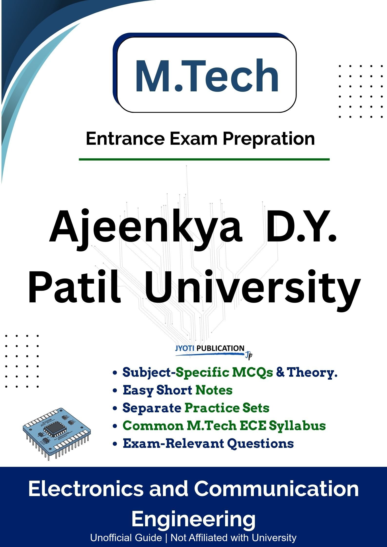 Ajeenkya D.Y. Patil University M.Tech in Electronics & Communication Engineering Entrance Exam Book