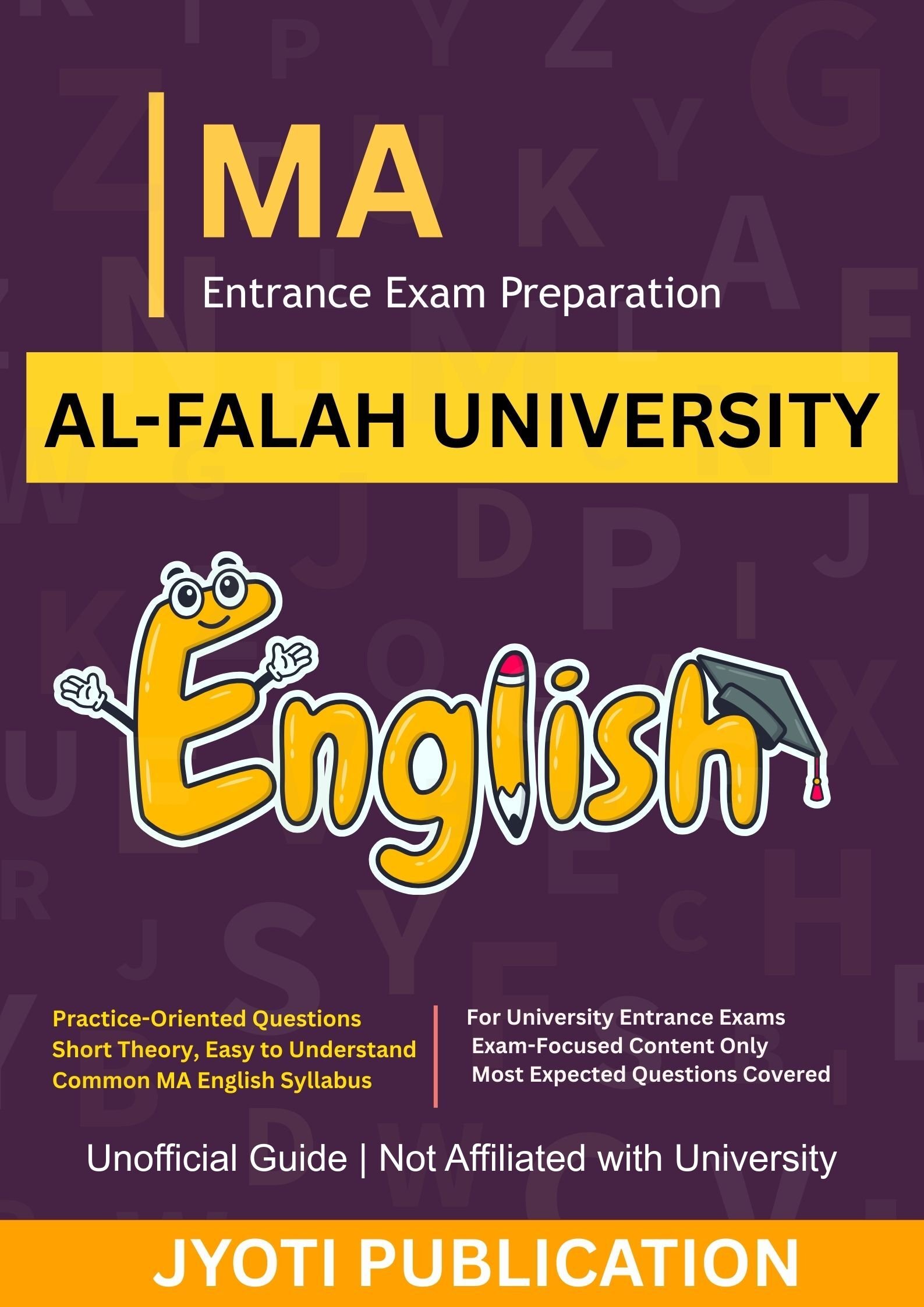 Al-Falah University (M.A. in English Literature Entrance Exam Book 2026)