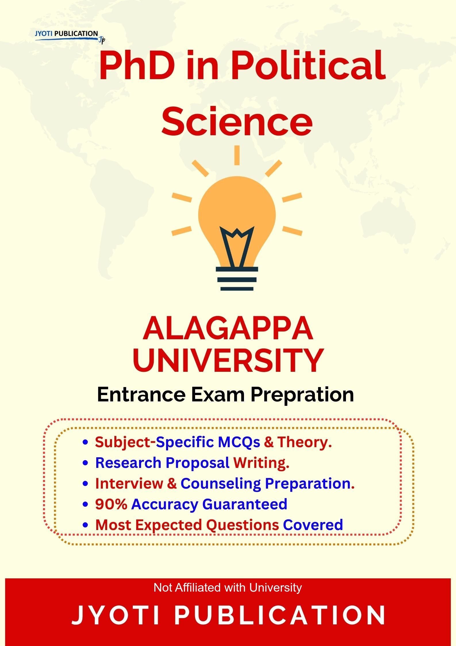 Alagappa University PhD in Political Science Entrance Exam PhD in Political Science Entrance Exam