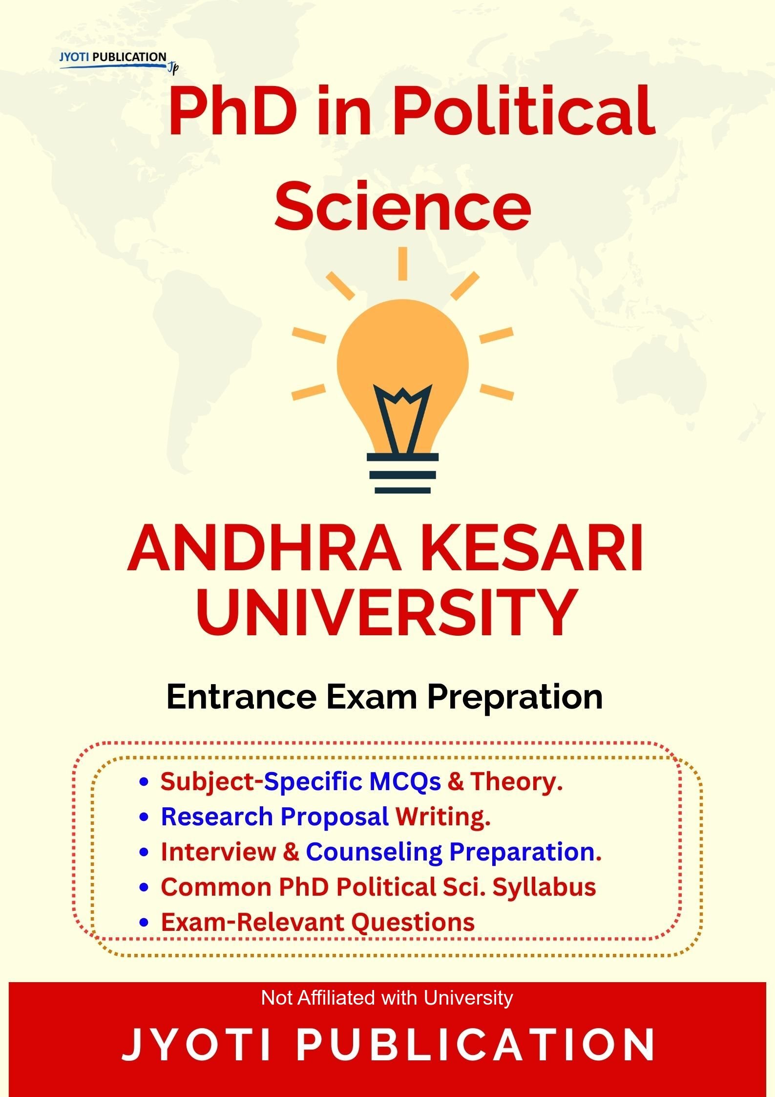Andhra Kesari University PhD in Political Science Entrance Exam PhD in Political Science Entrance Exam