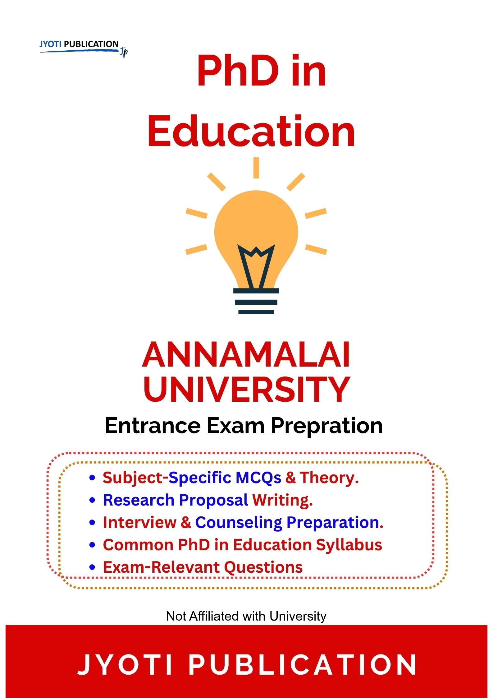 Annamalai University PhD in Education Entrance Exam