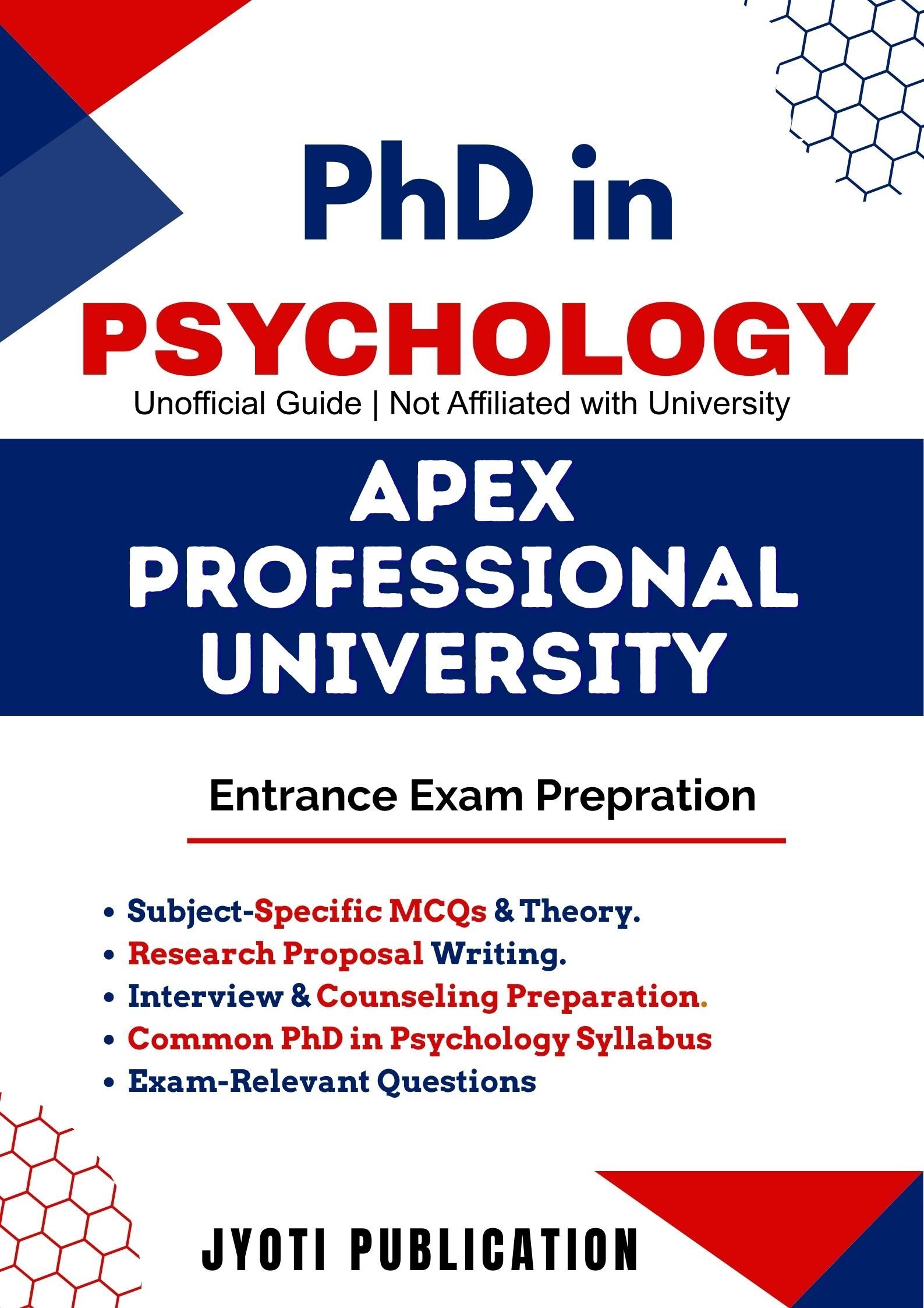 Apex Professional University PhD in Psychology Entrance Exam