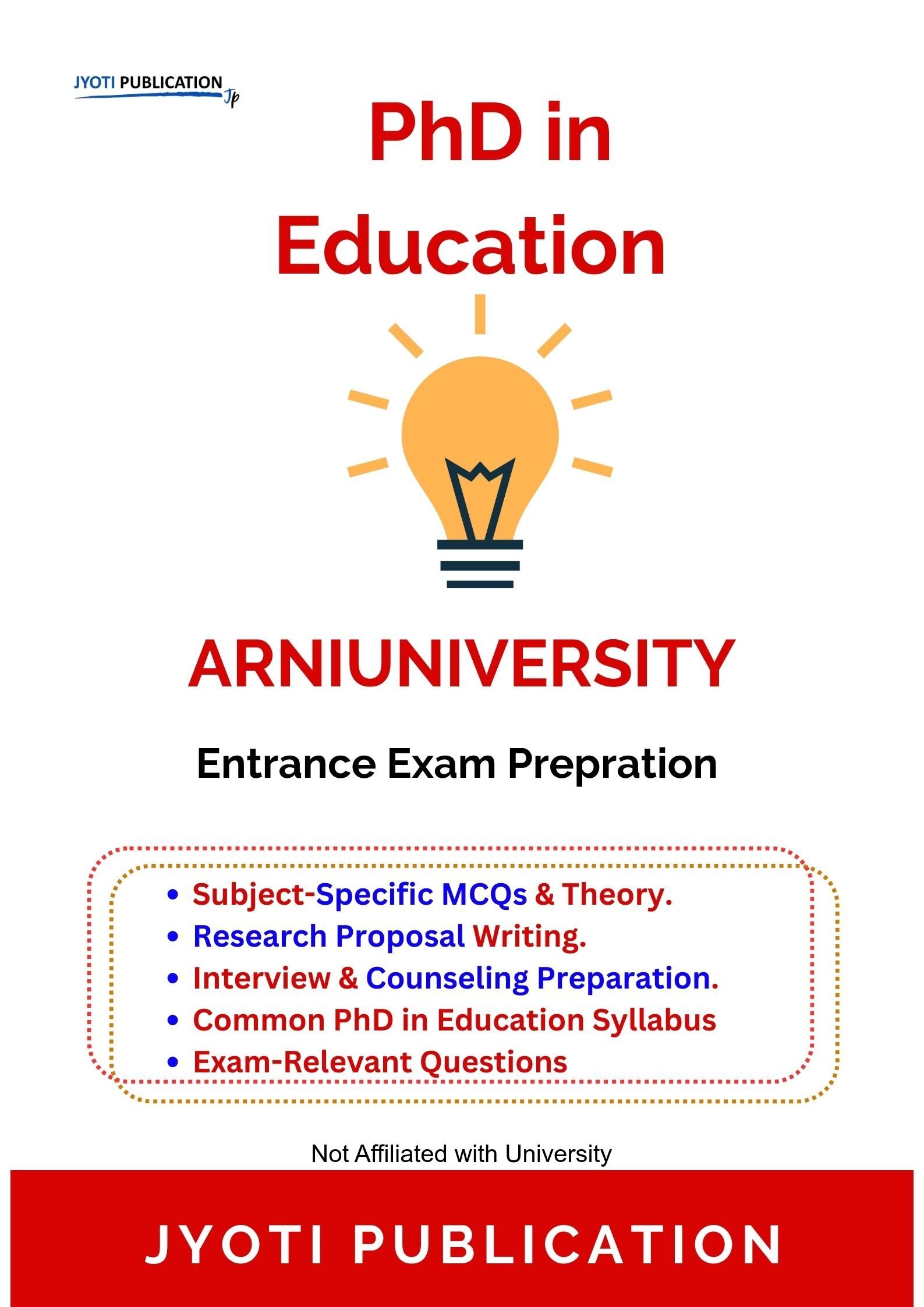 ArniUniversity PhD in Education Entrance Exam