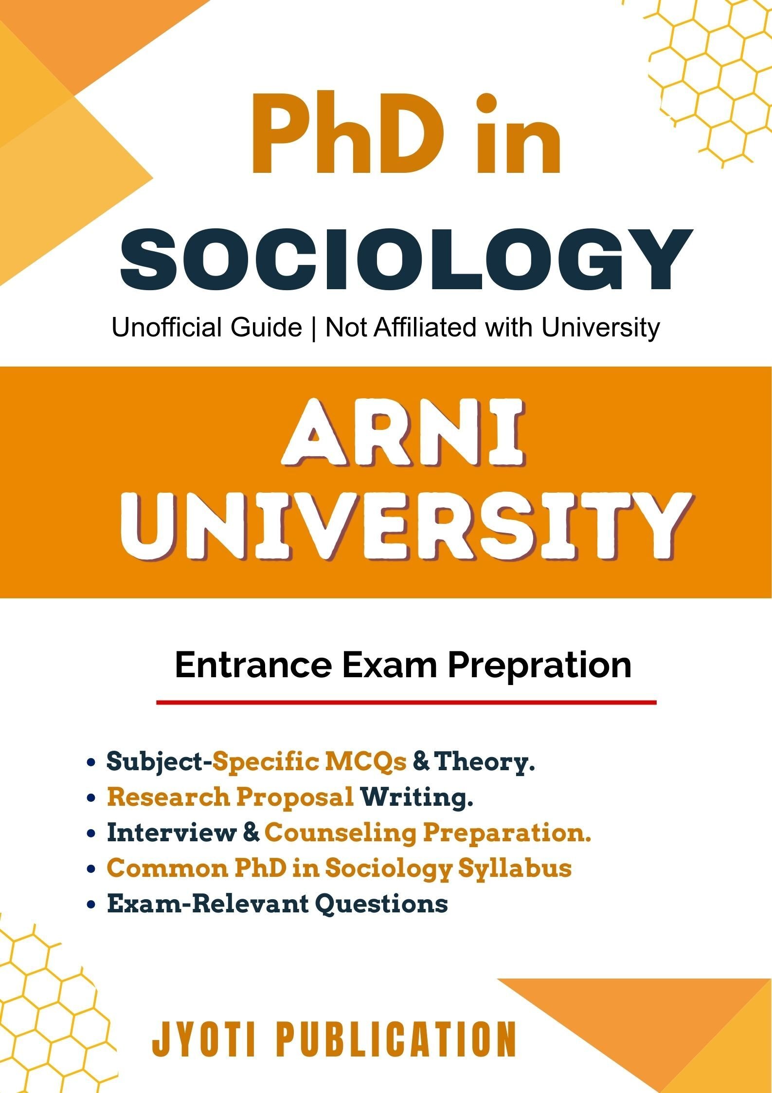 ArniUniversity PhD in Sociology Entrance Exam