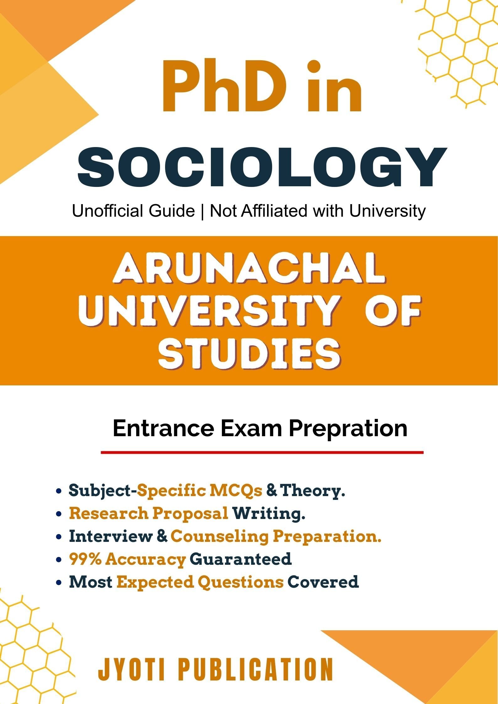 Arunachal University of Studies PhD in Sociology Entrance Exam