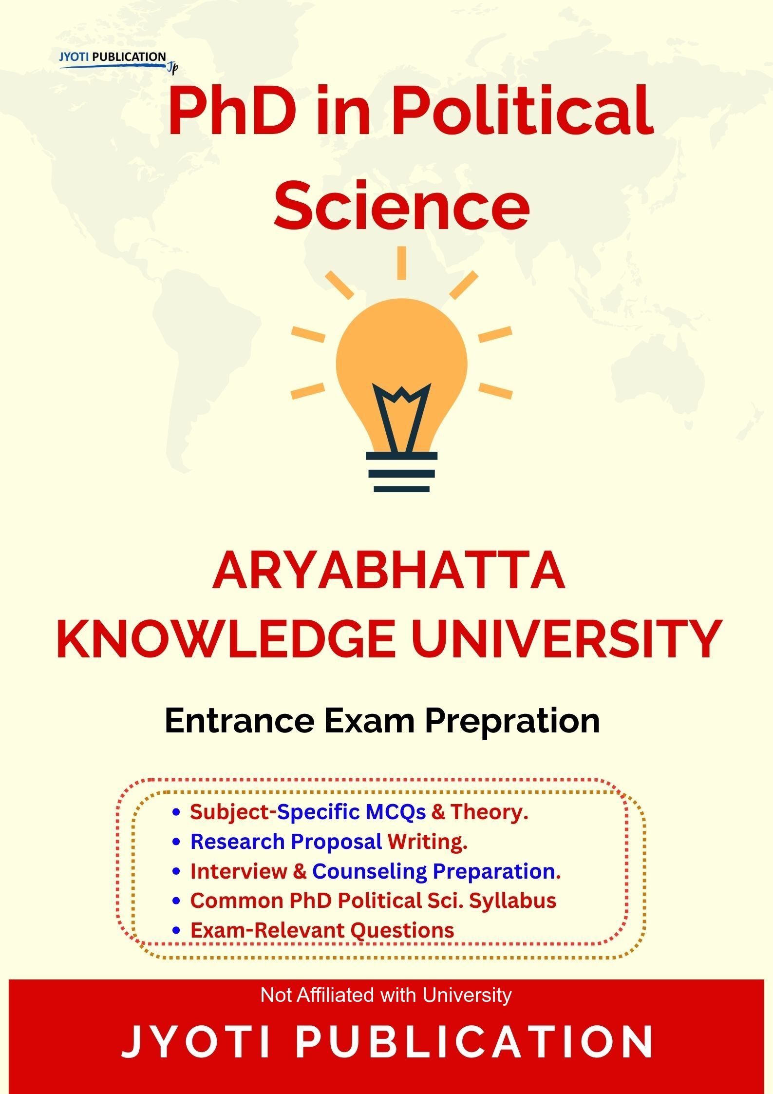 Aryabhatta kNowledge University PhD in Political Science Entrance Exam PhD in Political Science Entrance Exam