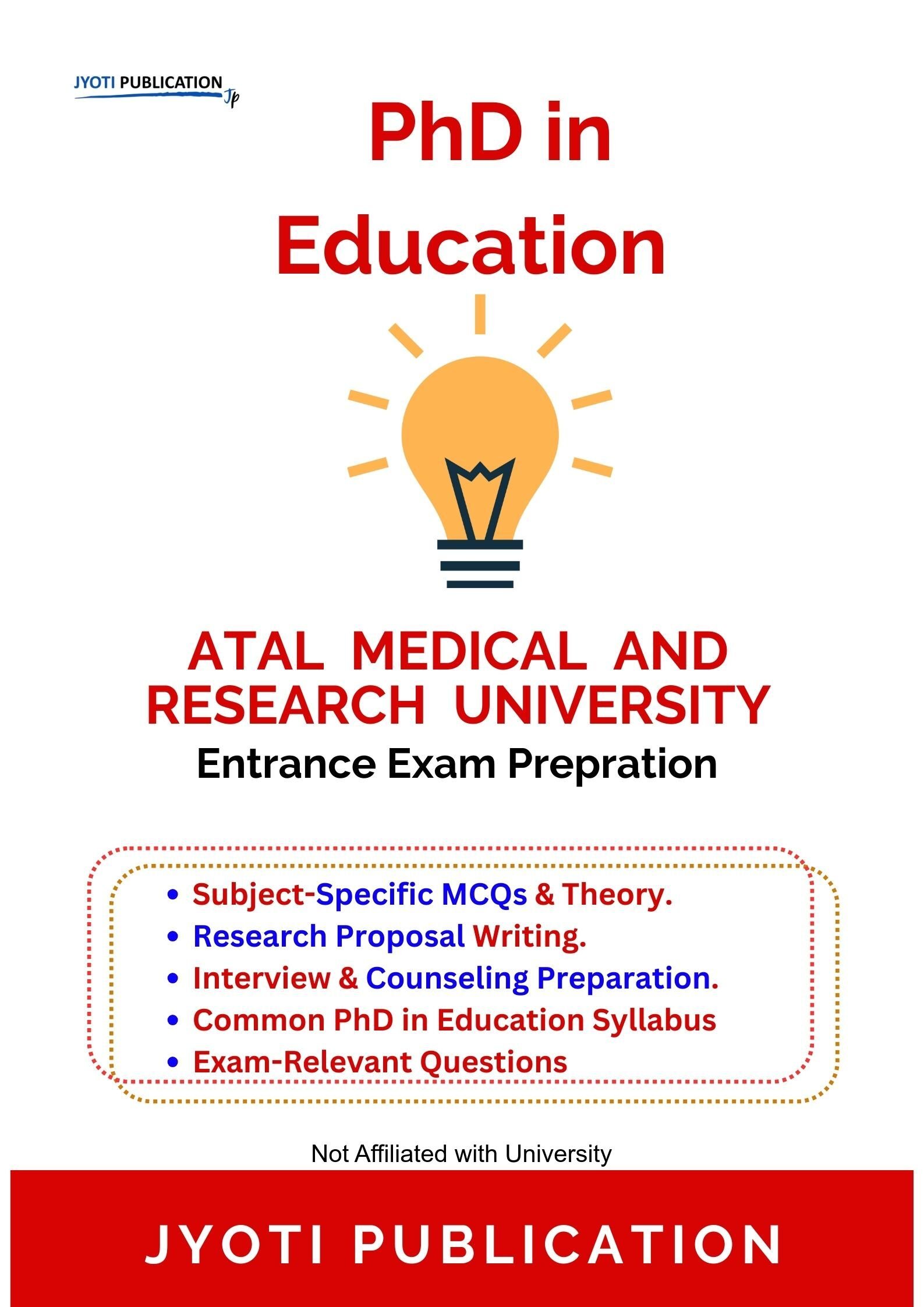 Atal Medical and Research University PhD in Education Entrance Exam