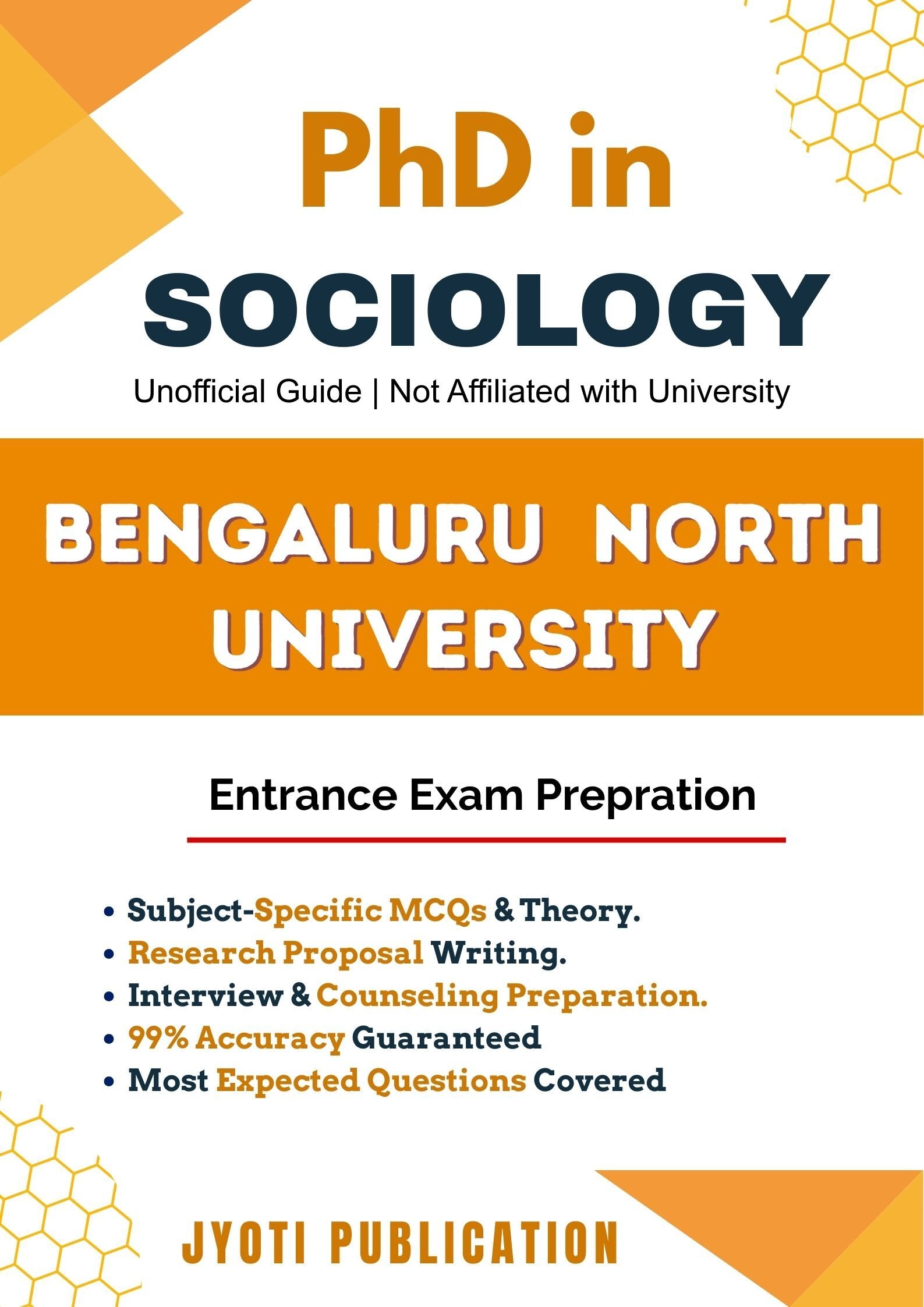 Bengaluru North University PhD in Sociology Entrance Exam