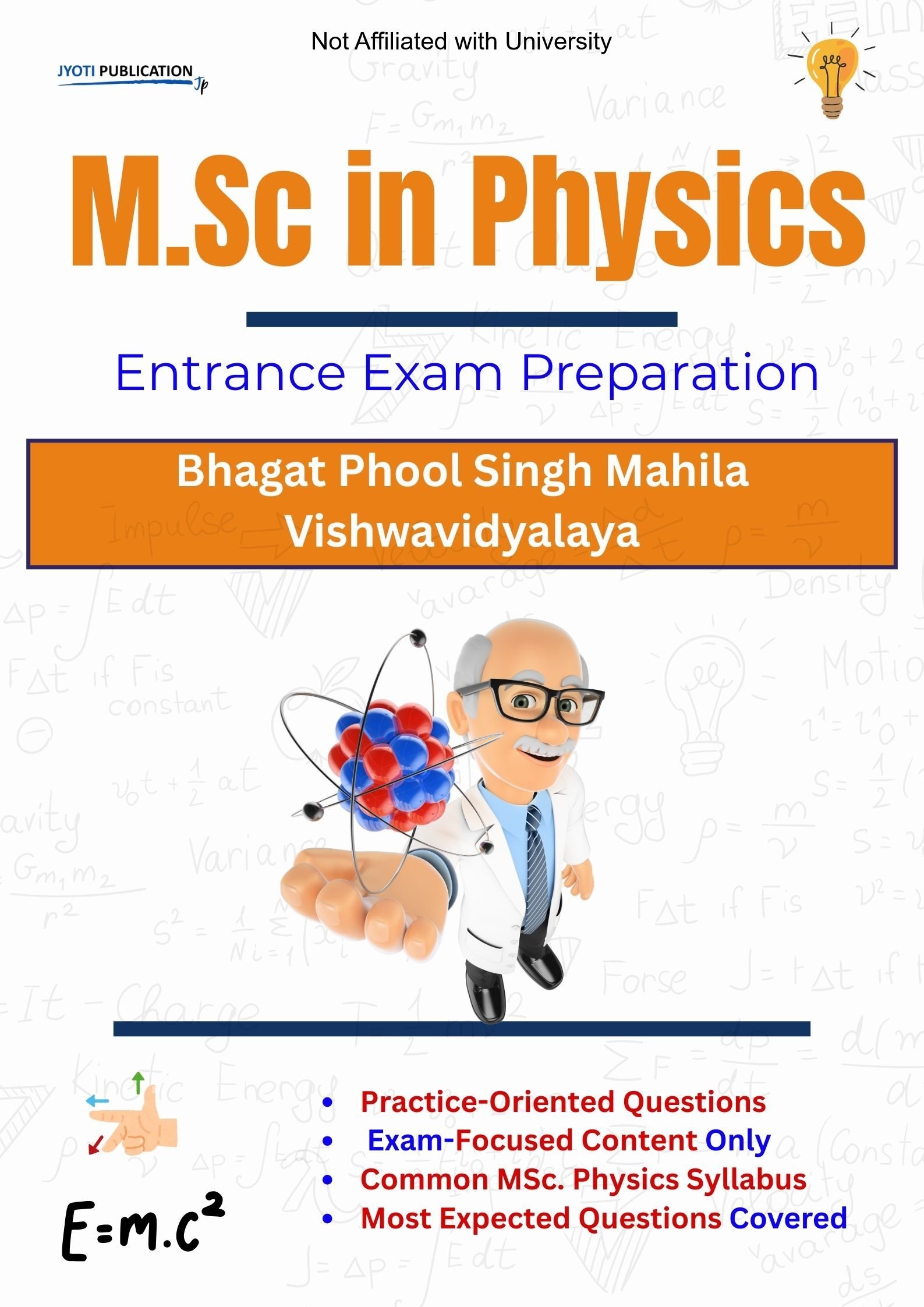 Bhagat Phool Singh Mahila Vishwavidyalaya M.Sc in Physics Entrance Exam