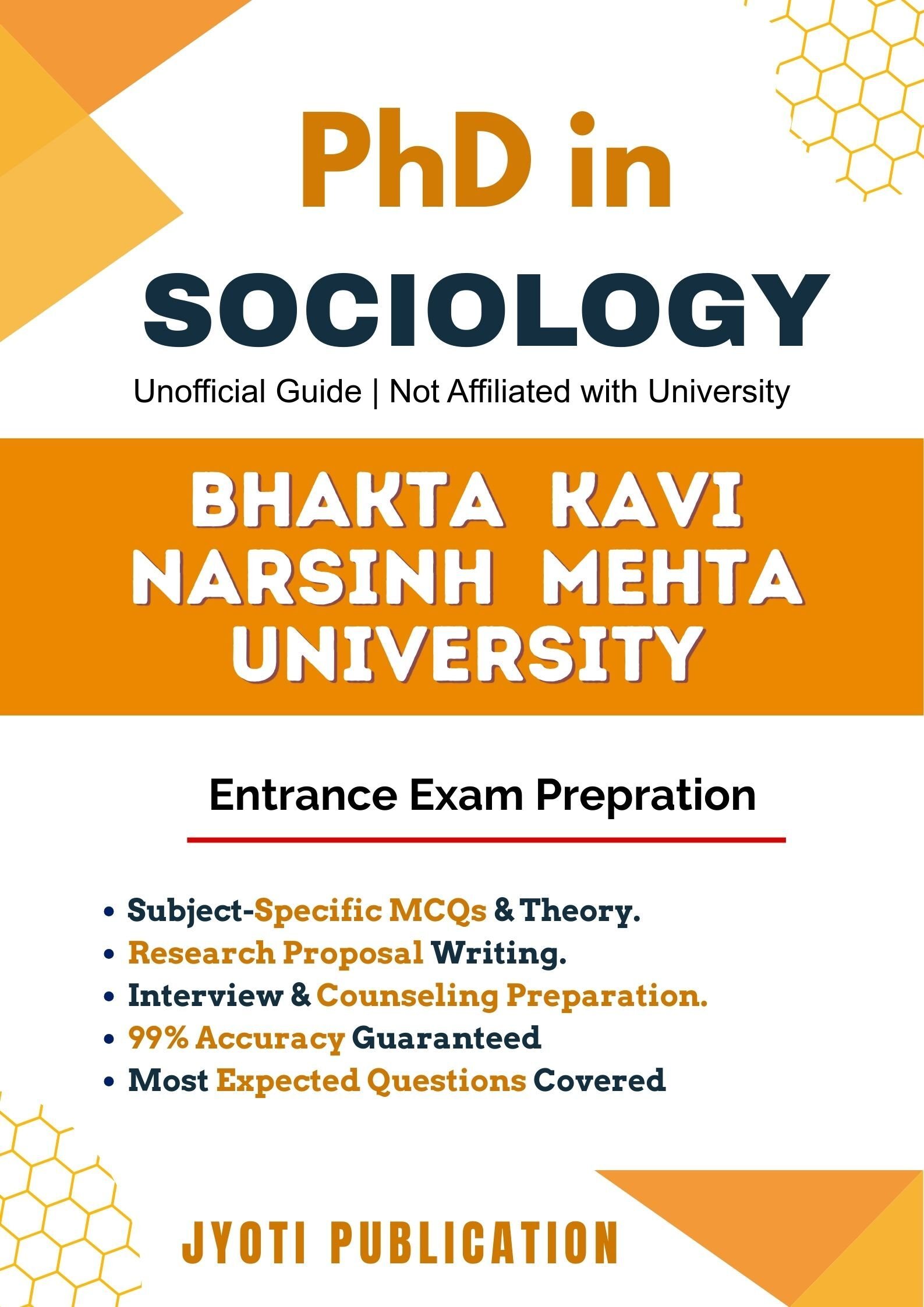 Bhakta Kavi Narsinh Mehta University PhD in Sociology Entrance Exam