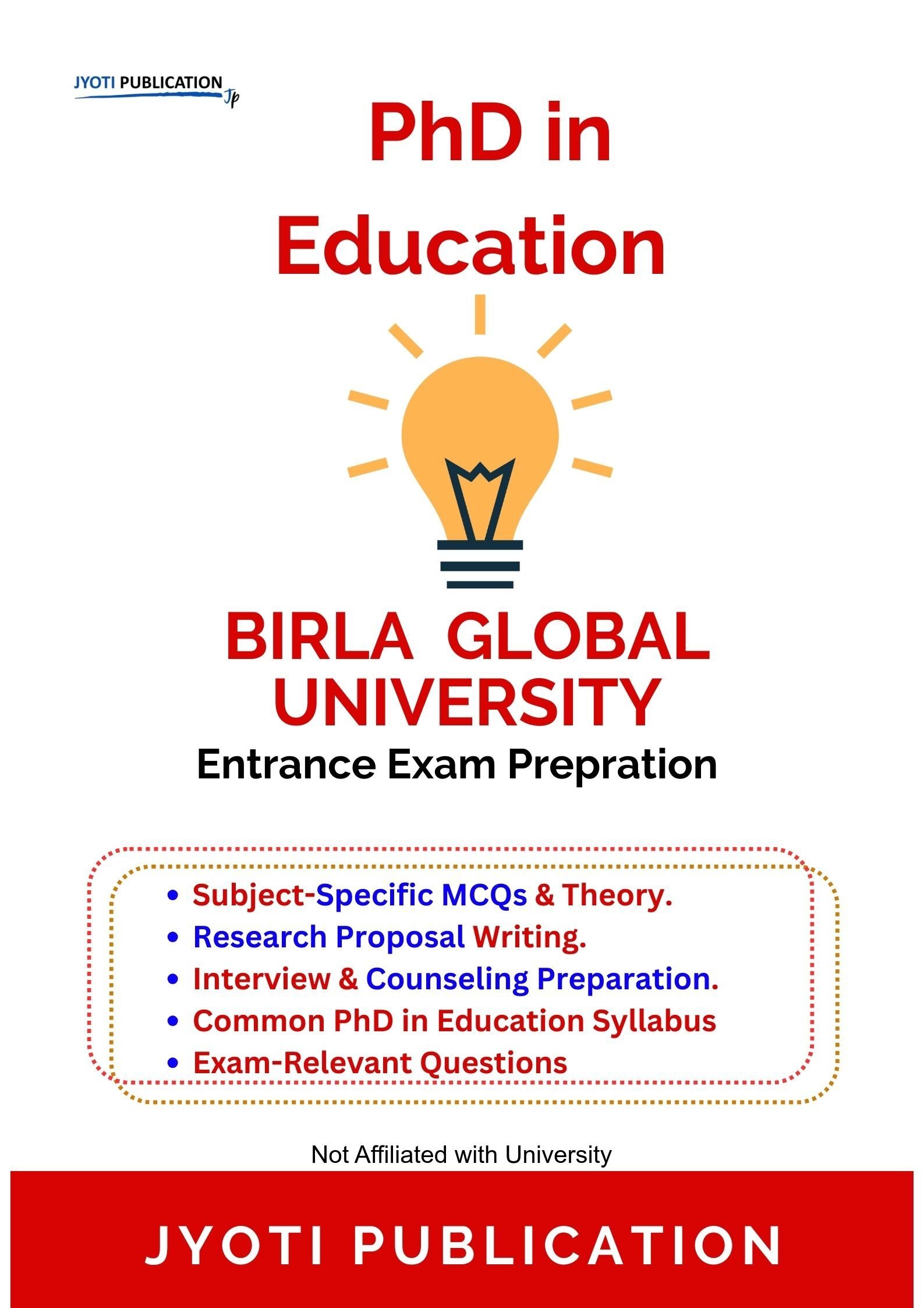 Birla Global University PhD in Education Entrance Exam