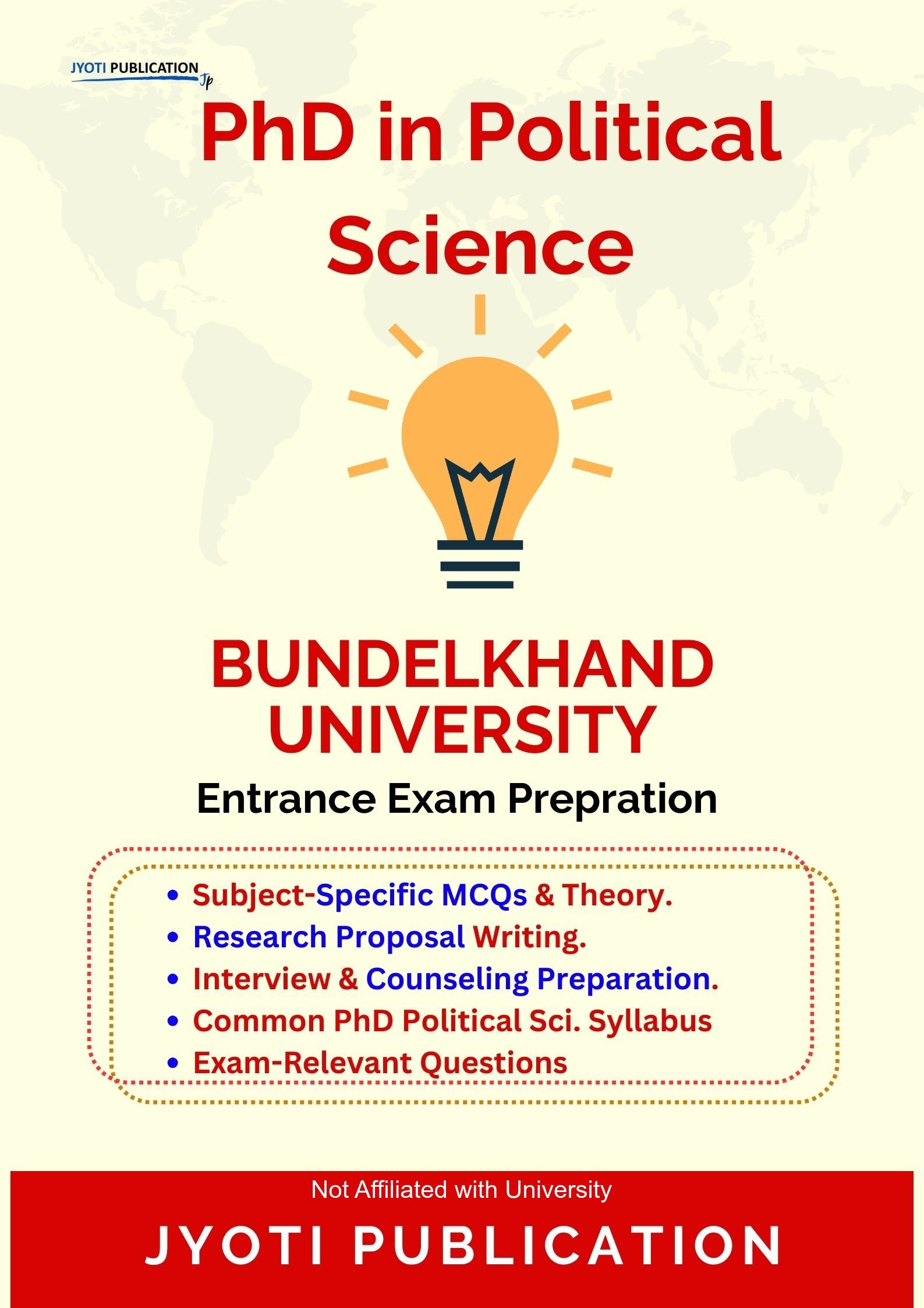 Bundelkhand University PhD in Political Science Entrance Exam PhD in Political Science Entrance Exam