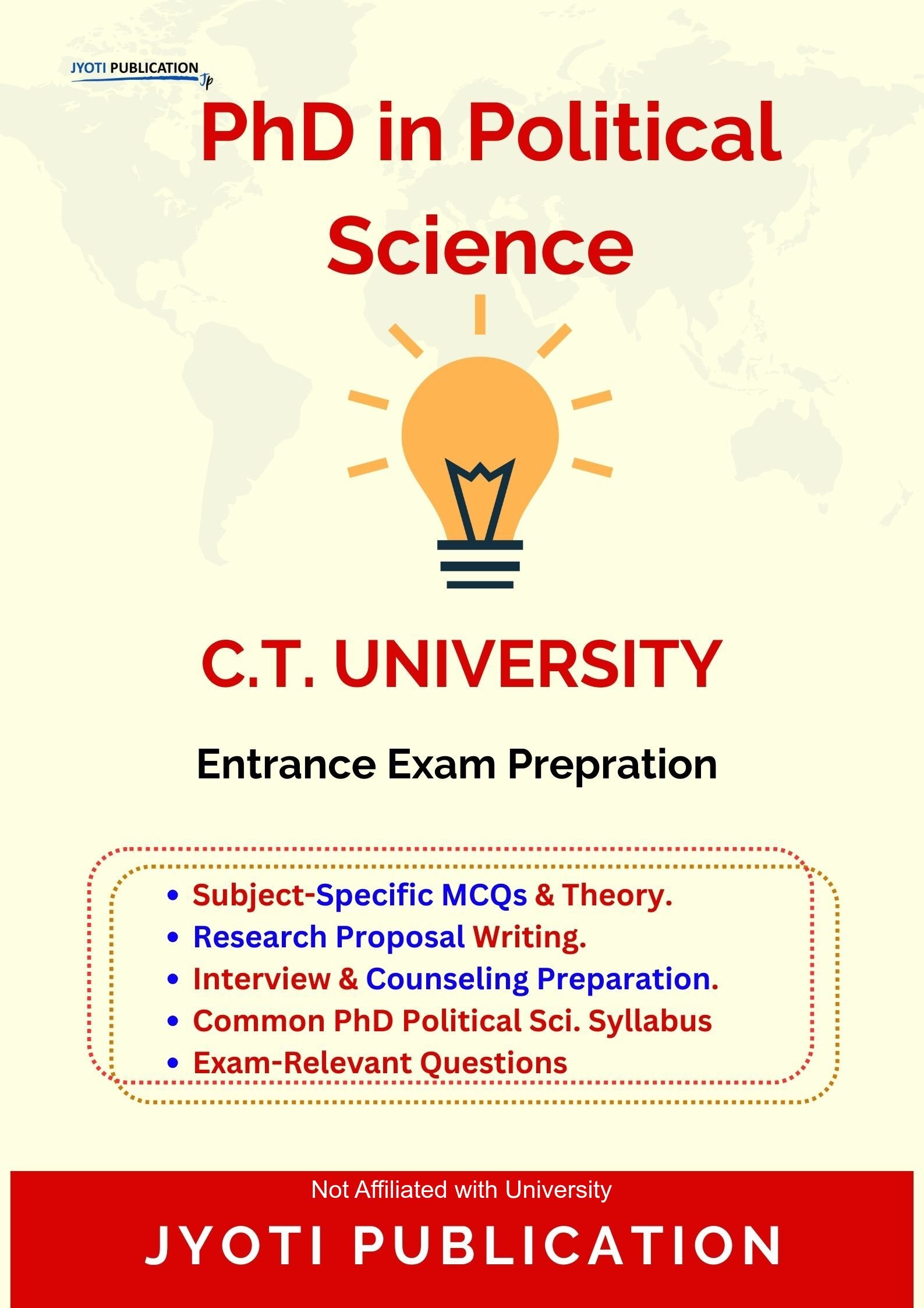 C.T. University PhD in Political Science Entrance Exam PhD in Political Science Entrance Exam