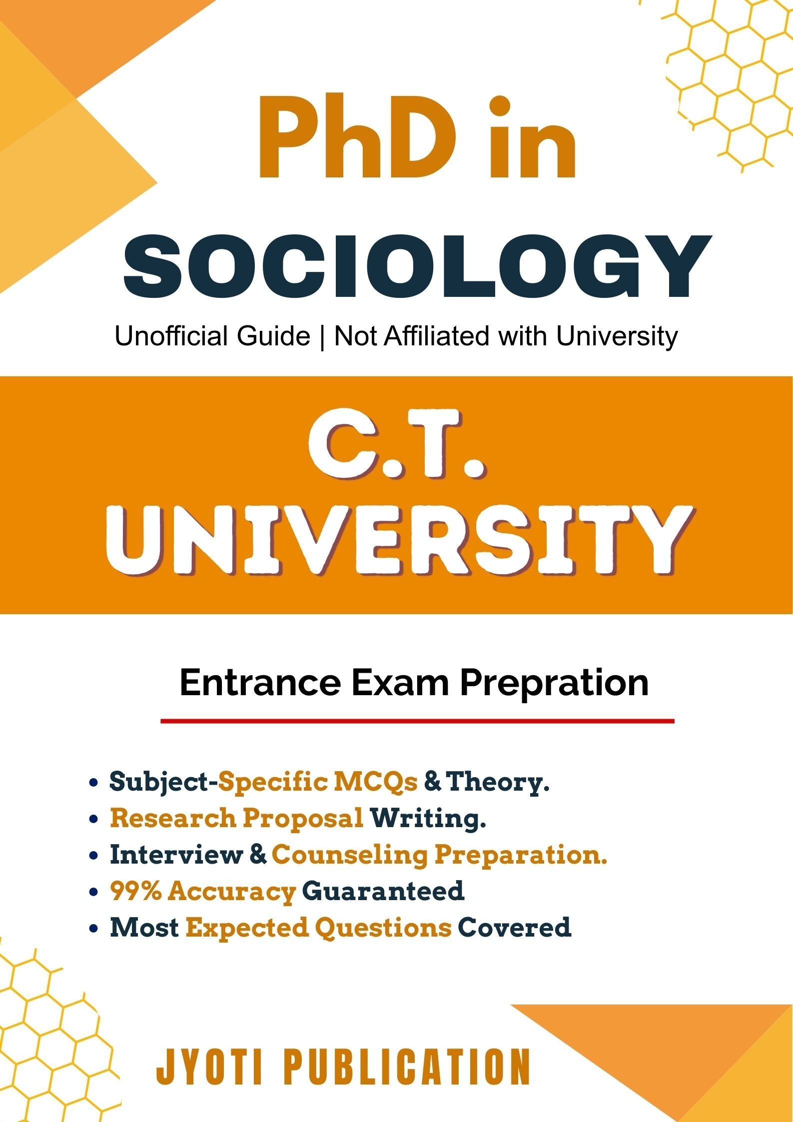 C.T. University PhD in Sociology Entrance Exam