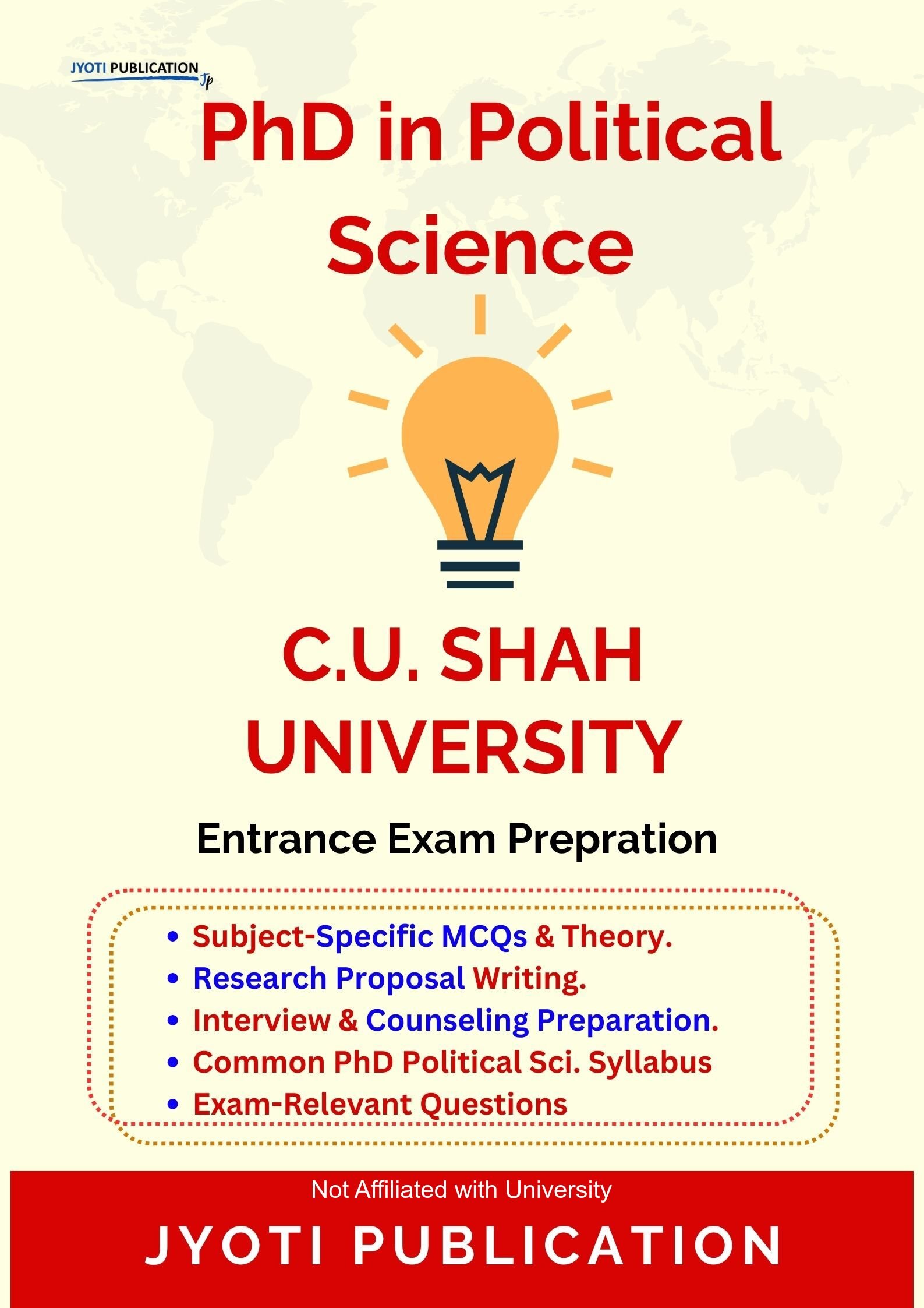 C.U. Shah University PhD in Political Science Entrance Exam PhD in Political Science Entrance Exam