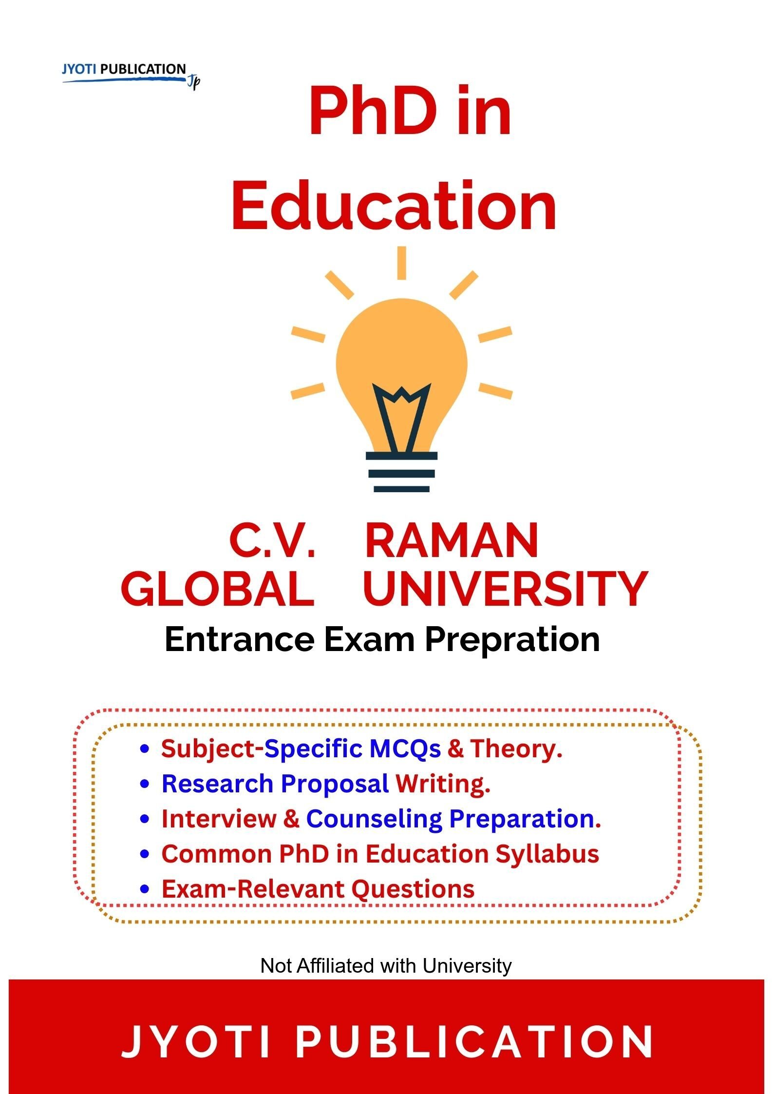 C.V. Raman Global University PhD in Education Entrance Exam
