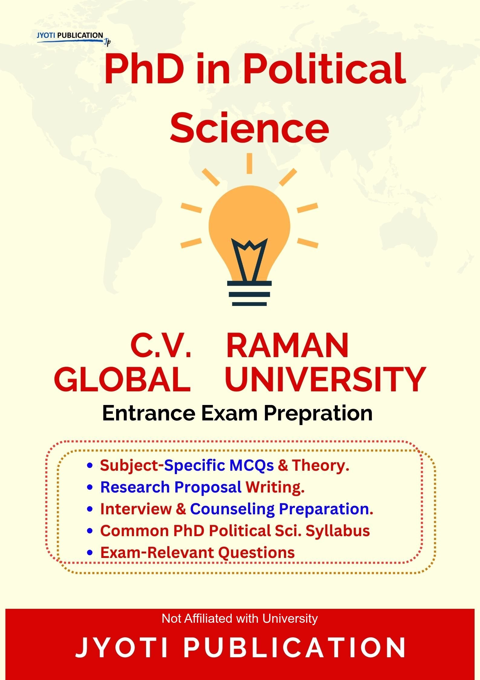 C.V. Raman Global University PhD in Political Science Entrance Exam PhD in Political Science Entrance Exam
