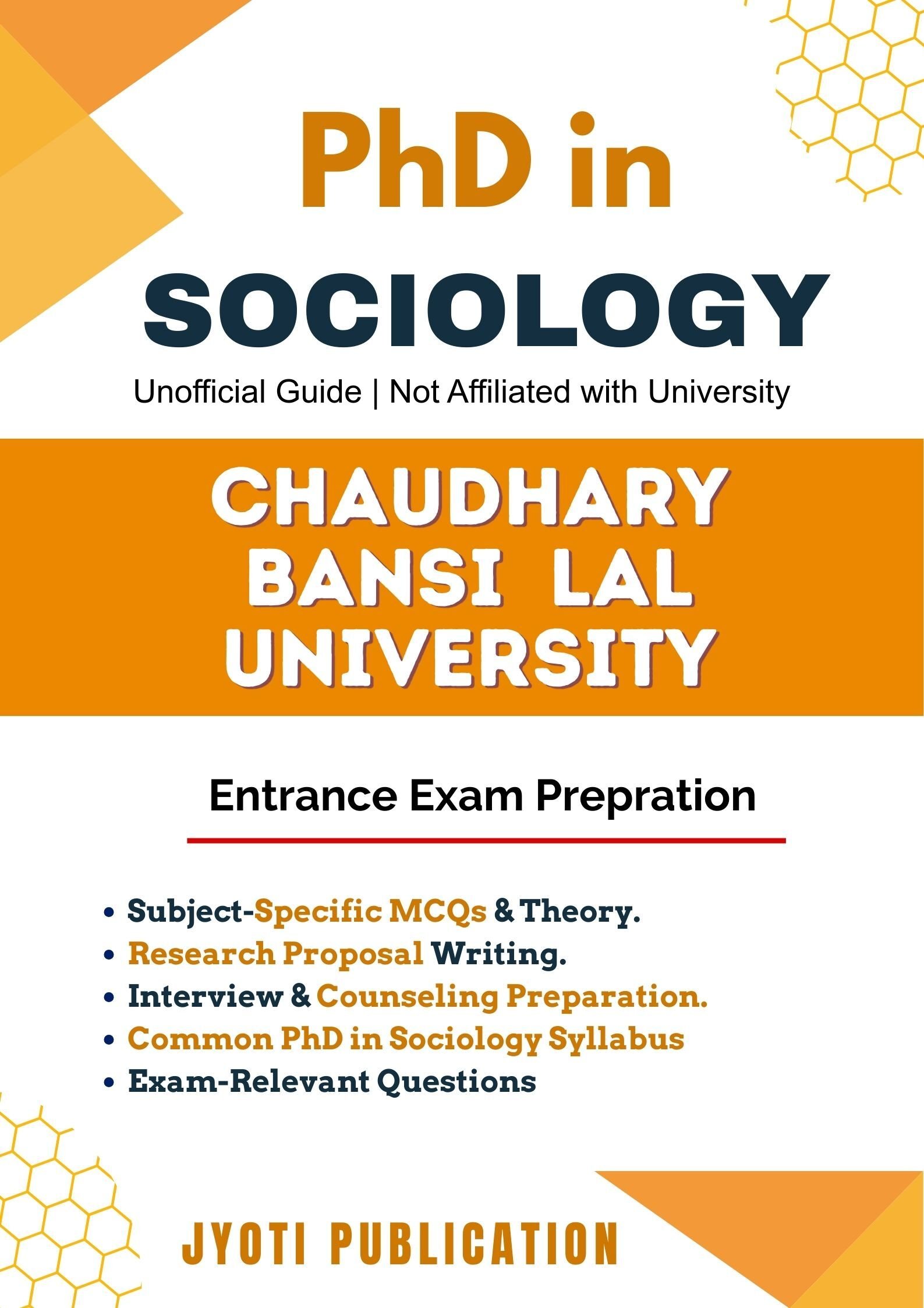 Chaudhary Bansi Lal University PhD in Sociology Entrance Exam