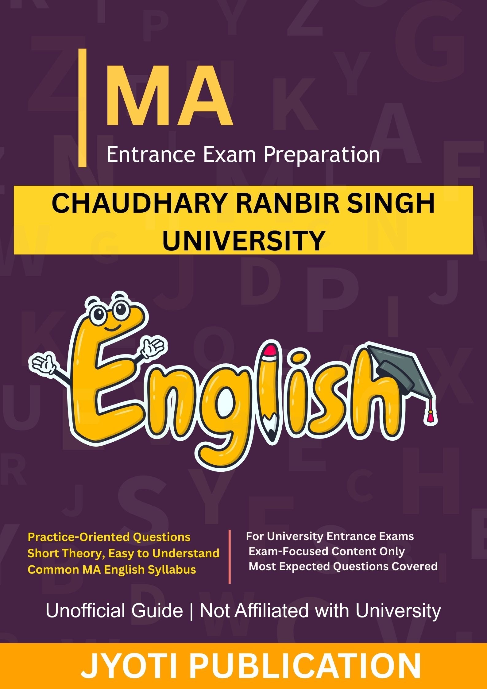 Chaudhary Ranbir Singh University (M.A. in English Literature Entrance Exam Book 2026)