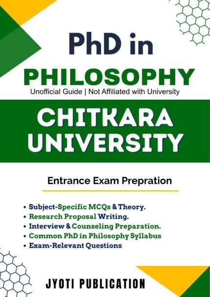 Chitkara University - PhD in Philosophy Entrance Exam Preparation Guide
