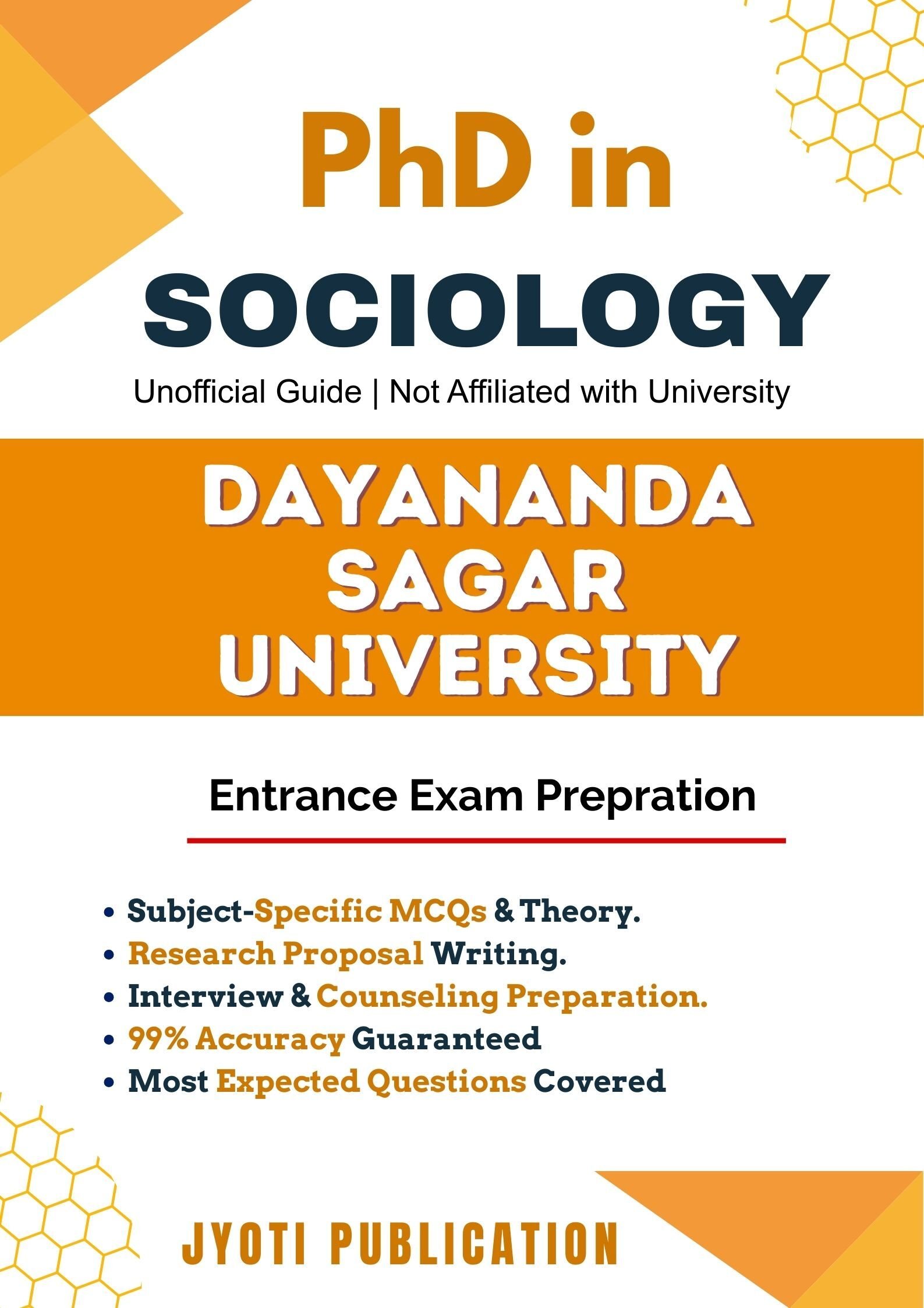 Dayananda Sagar University PhD in Sociology Entrance Exam