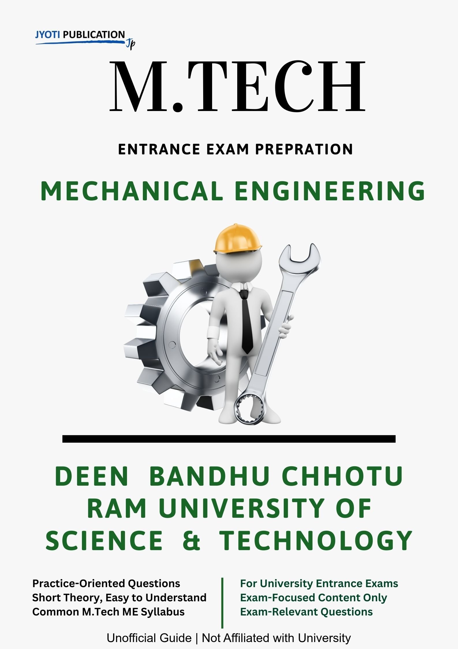 Deen Bandhu Chhotu Ram University of Science & TechNology M.Tech in Mechanical Engineering Entrance Exam