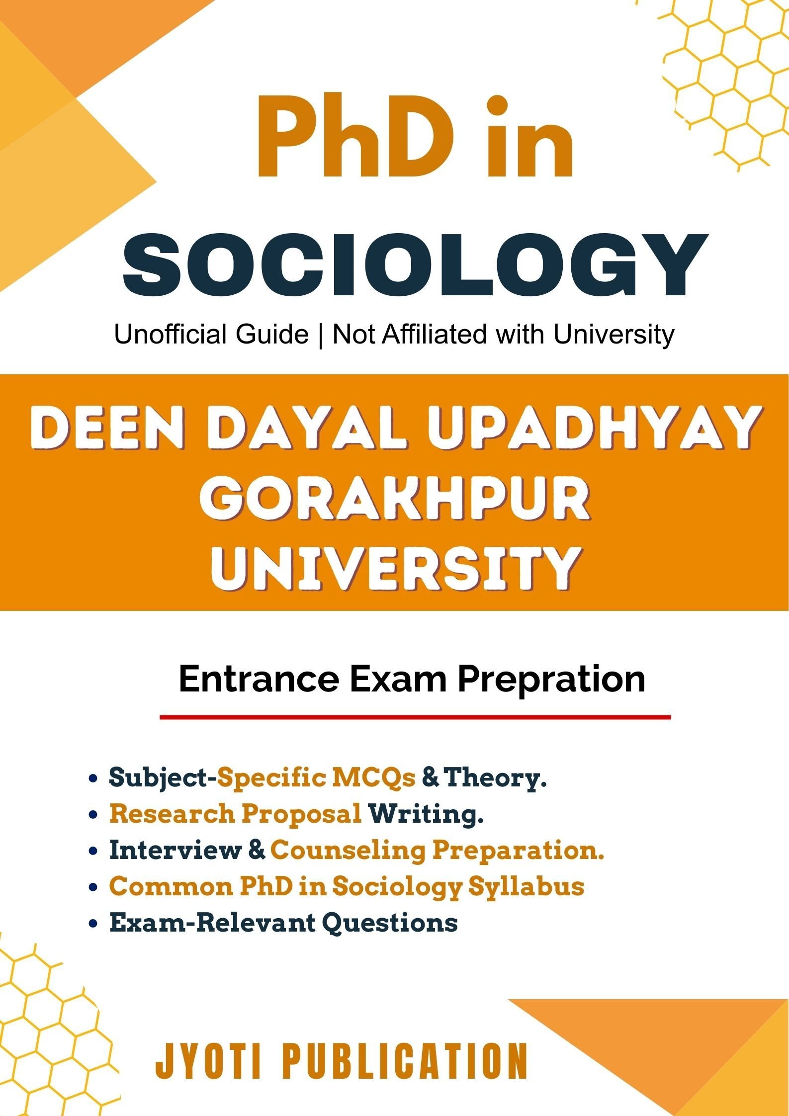 Deen Dayal Upadhyay Gorakhpur University PhD in Sociology Entrance Exam