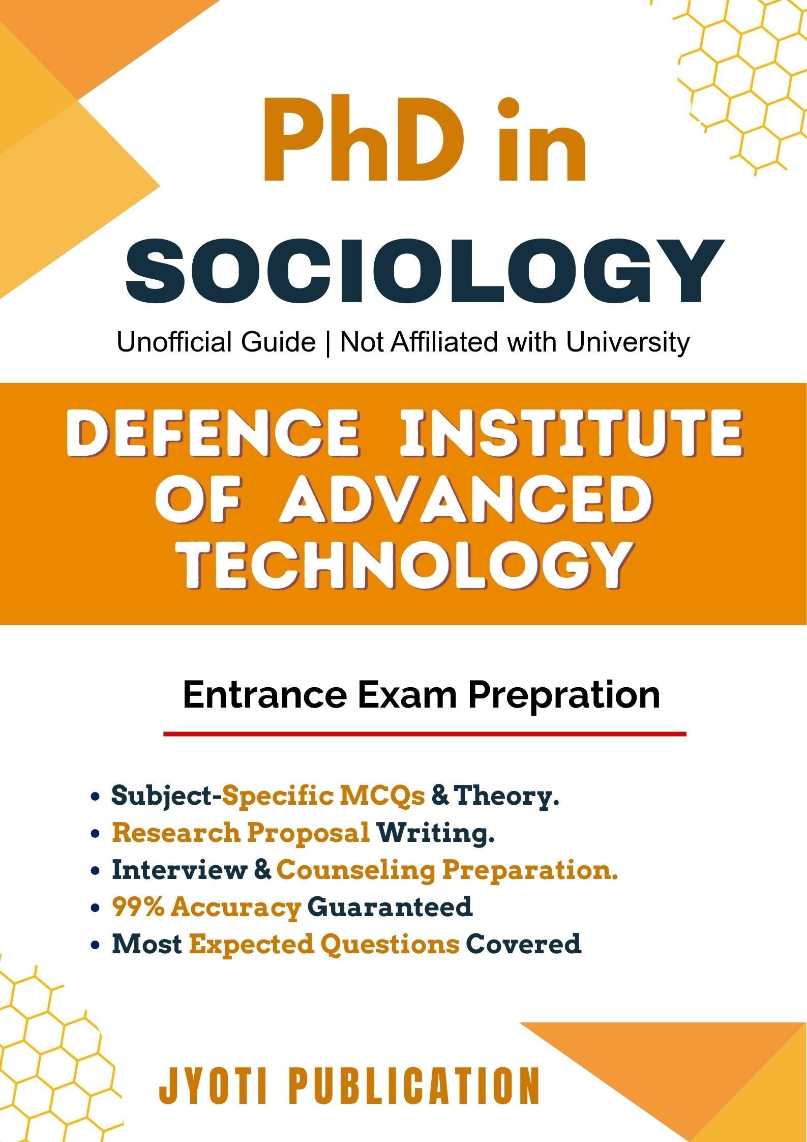 Defence Institute of Advanced TechNology PhD in Sociology Entrance Exam