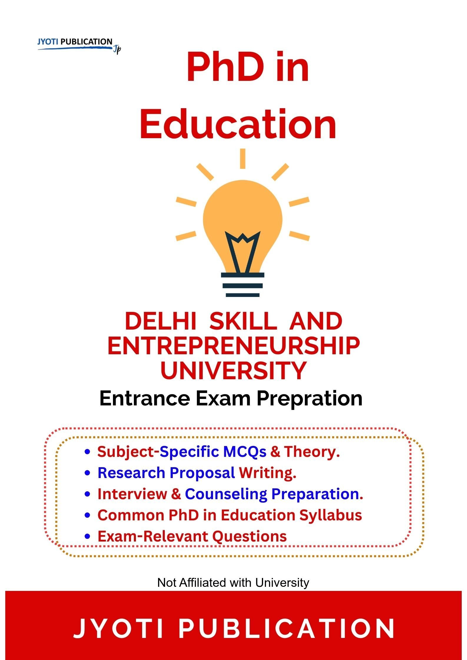 Delhi Skill and Entrepreneurship University PhD in Education Entrance Exam