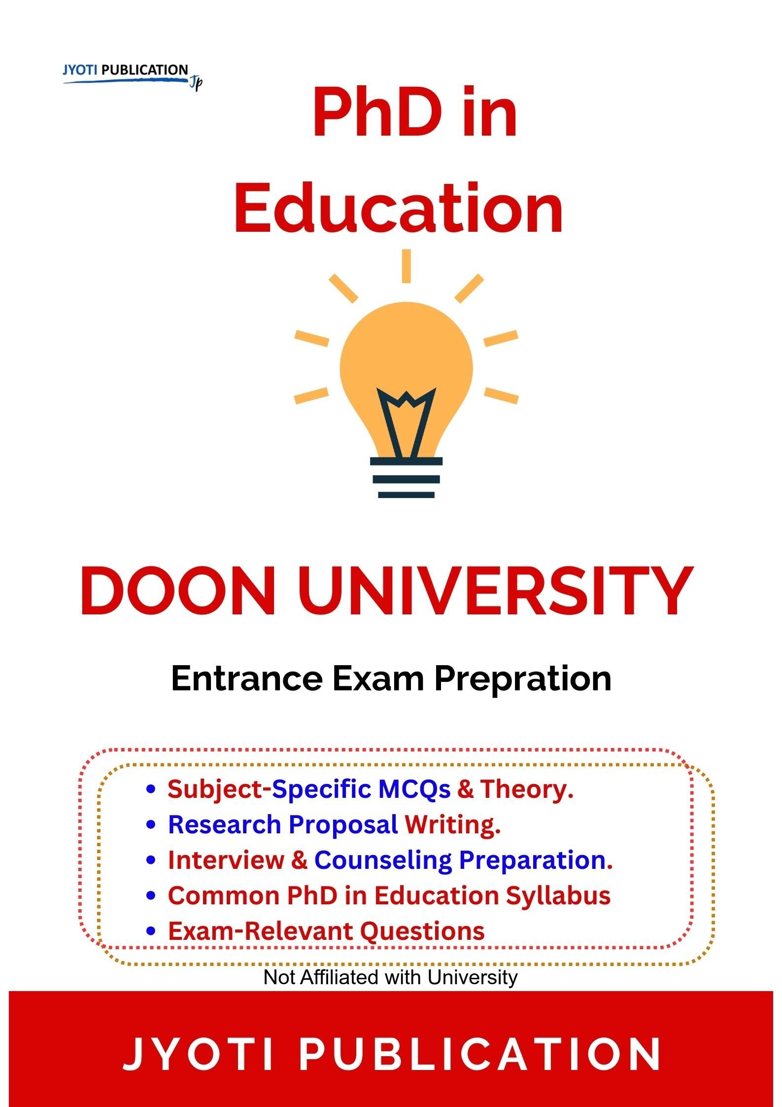 Doon University PhD in Education Entrance Exam