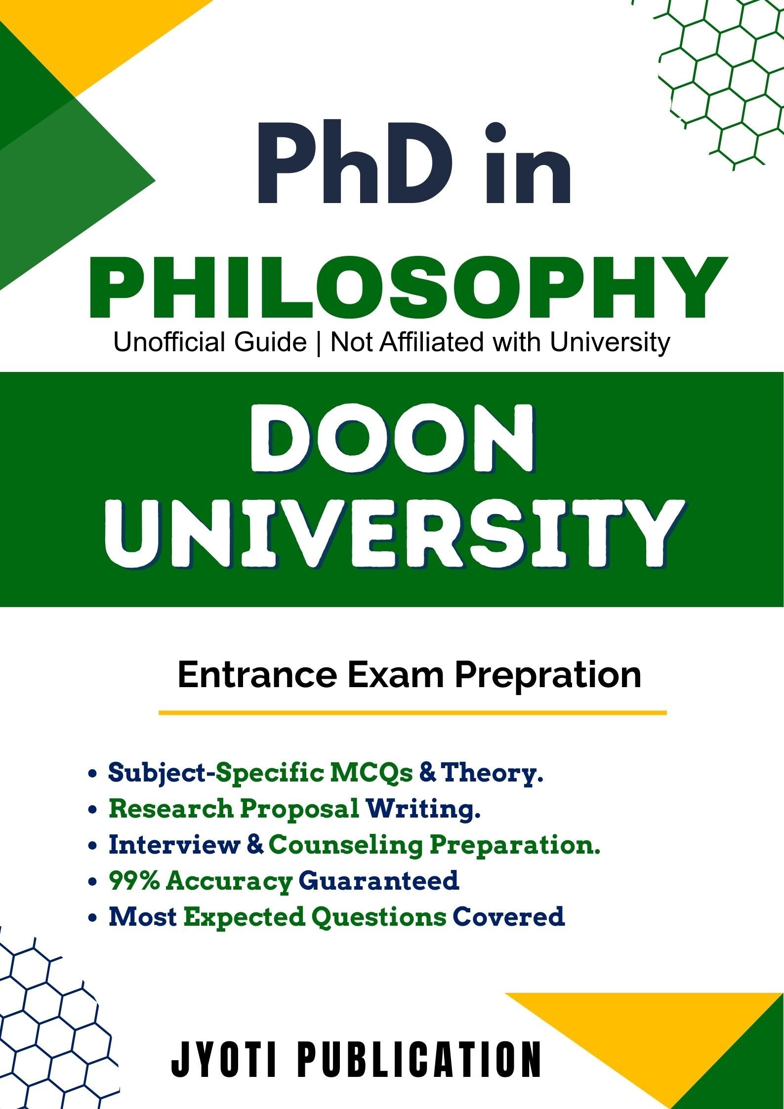 Doon University PhD in Philosophy Entrance Exam