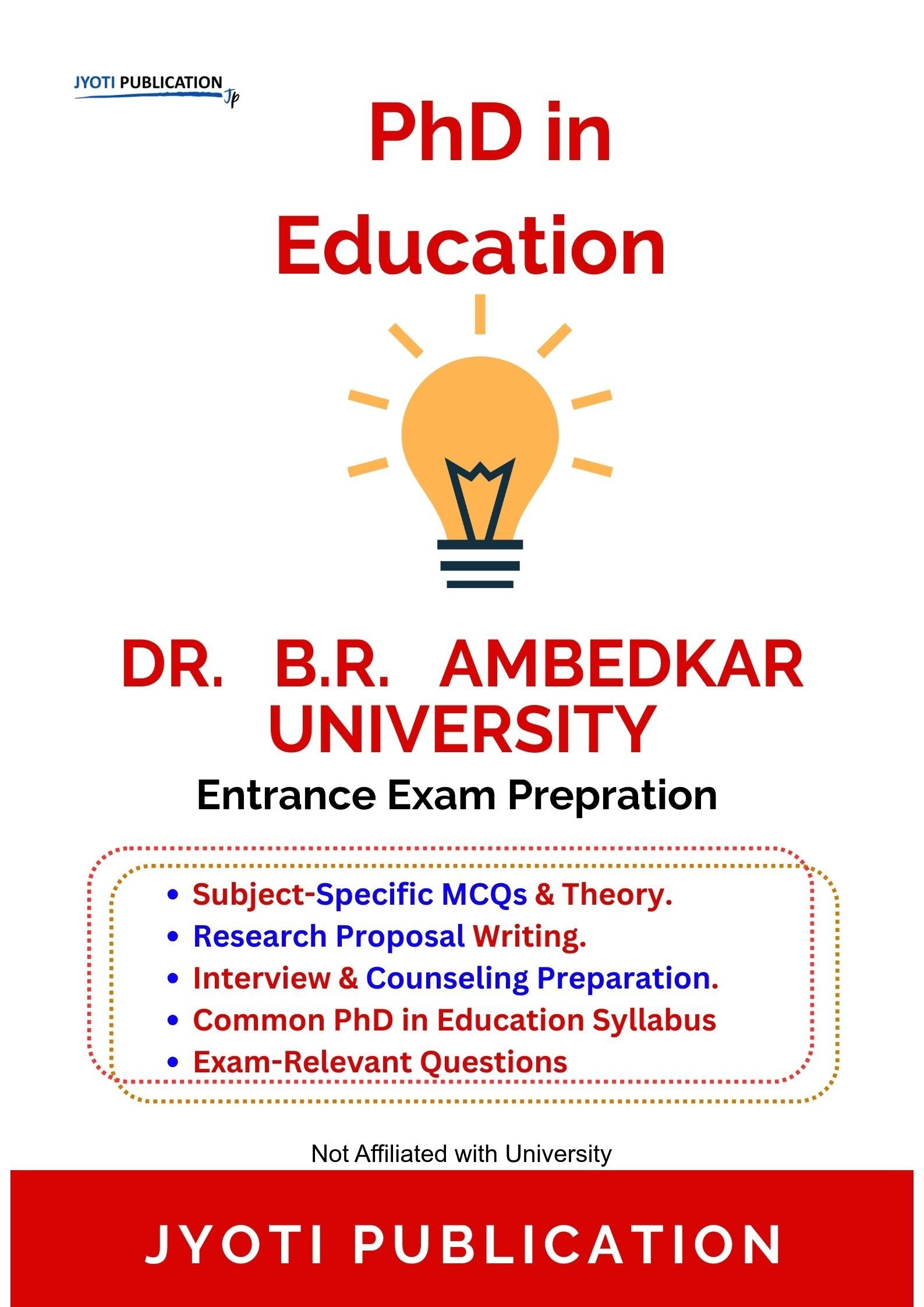 Dr. B.R. Ambedkar University PhD in Education Entrance Exam