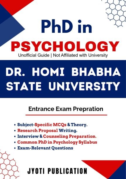 Dr. Homi Bhabha State University - PhD in Psychology Entrance Exam Preparation Guide
