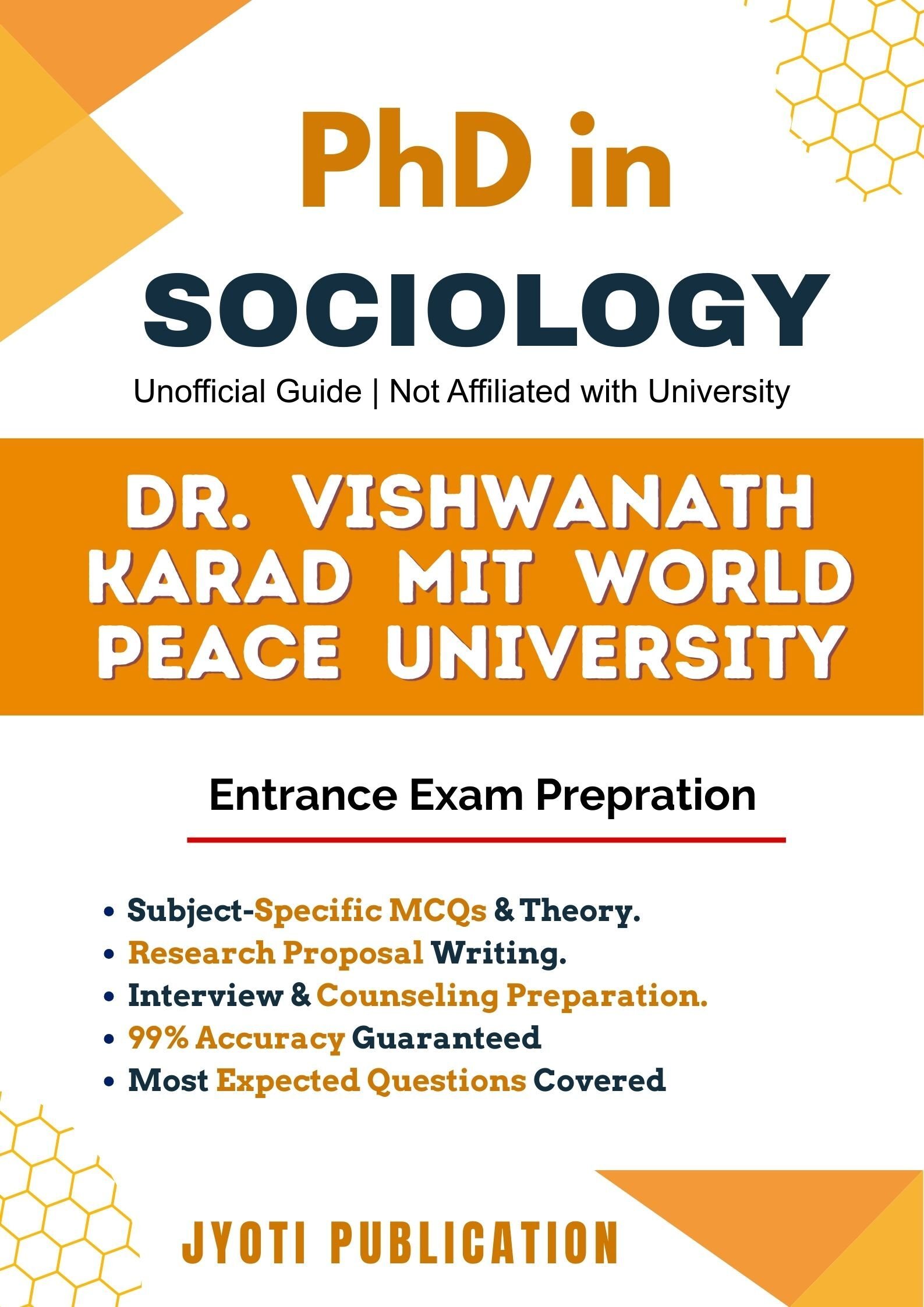 Dr. Vishwanath Karad MIT World Peace University PhD in Sociology Entrance Exam