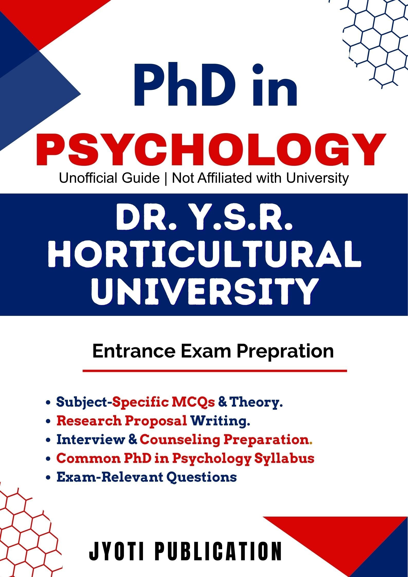 Dr. Y.S.R. Horticultural University PhD in Psychology Entrance Exam