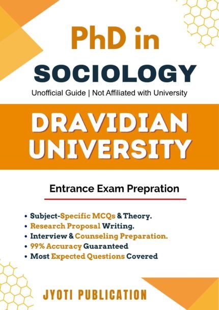 Dravidian University - PhD in Sociology Entrance Exam Preparation Guide