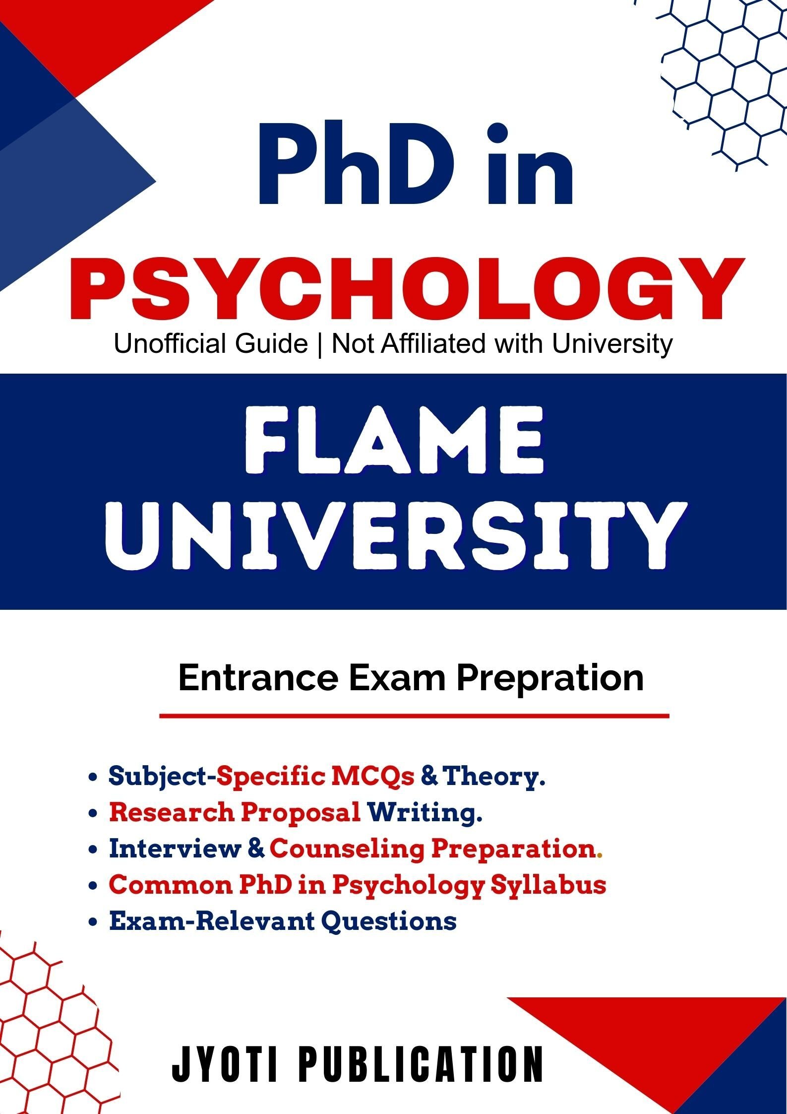 Flame University PhD in Psychology Entrance Exam