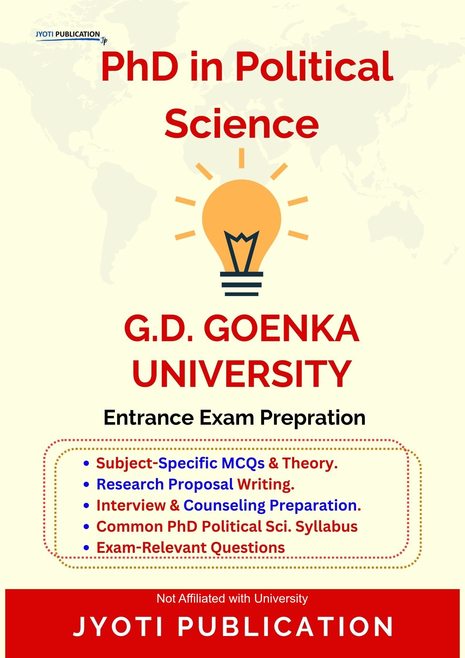 G.D. Goenka University PhD in Political Science Entrance Exam PhD in Political Science Entrance Exam