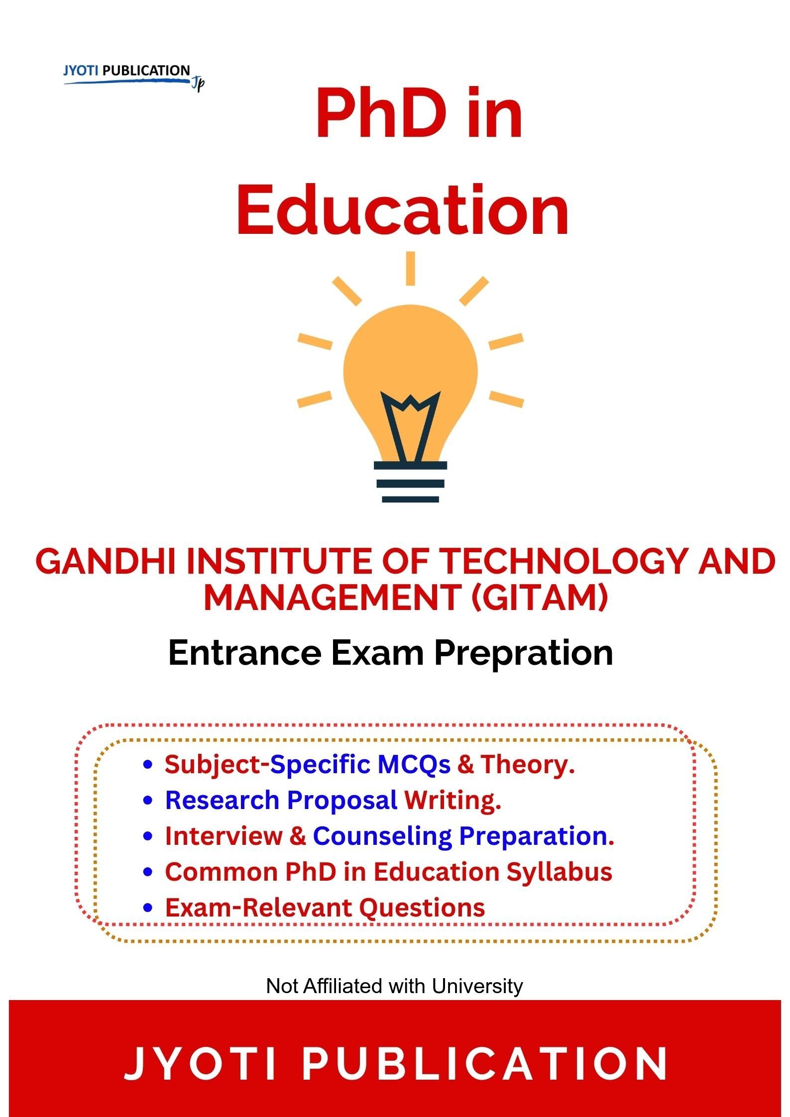 Gandhi Institute of TechNology and Management (GITAM) PhD in Education Entrance Exam