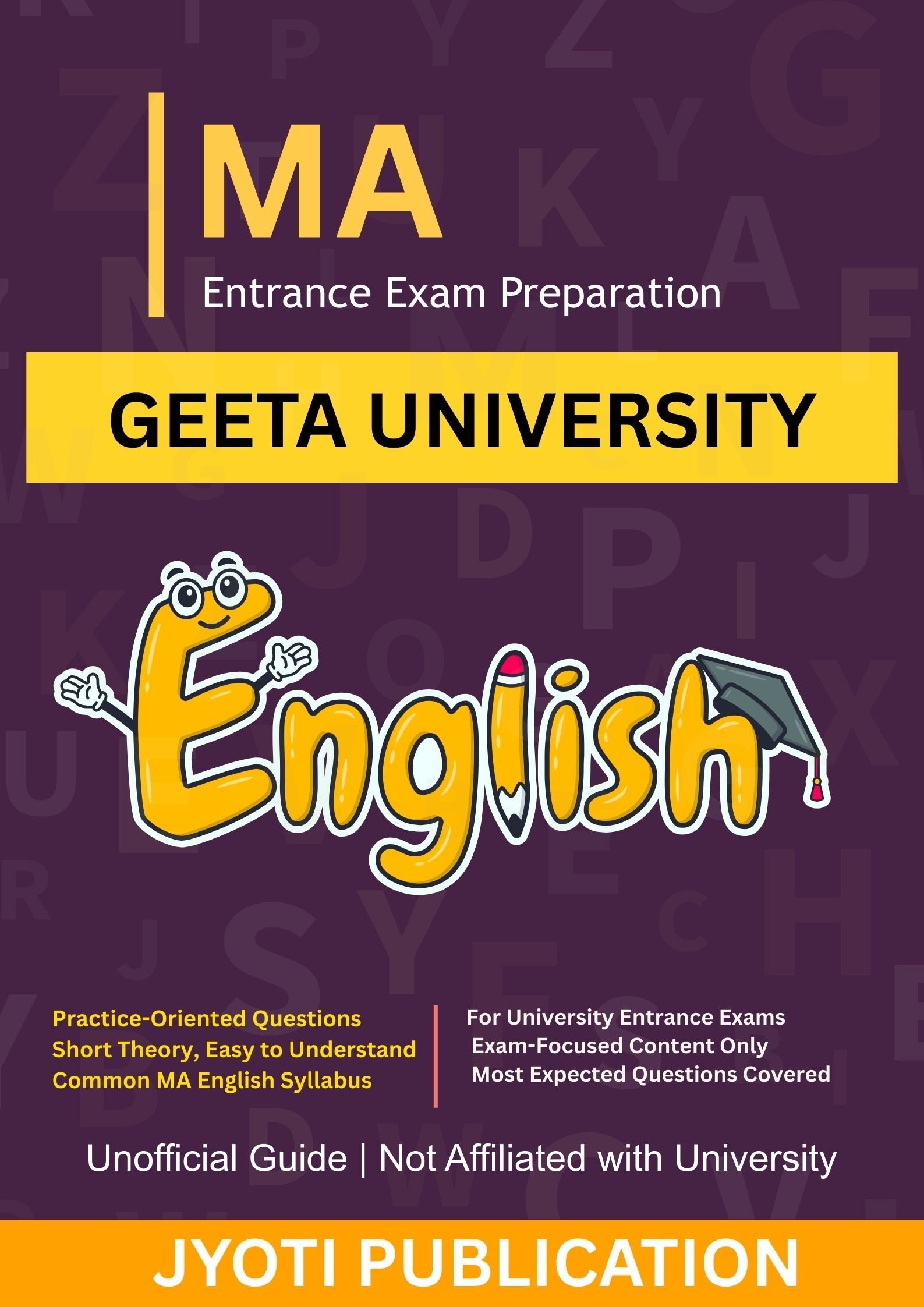 Geeta University (M.A. in English Literature Entrance Exam Book 2026)