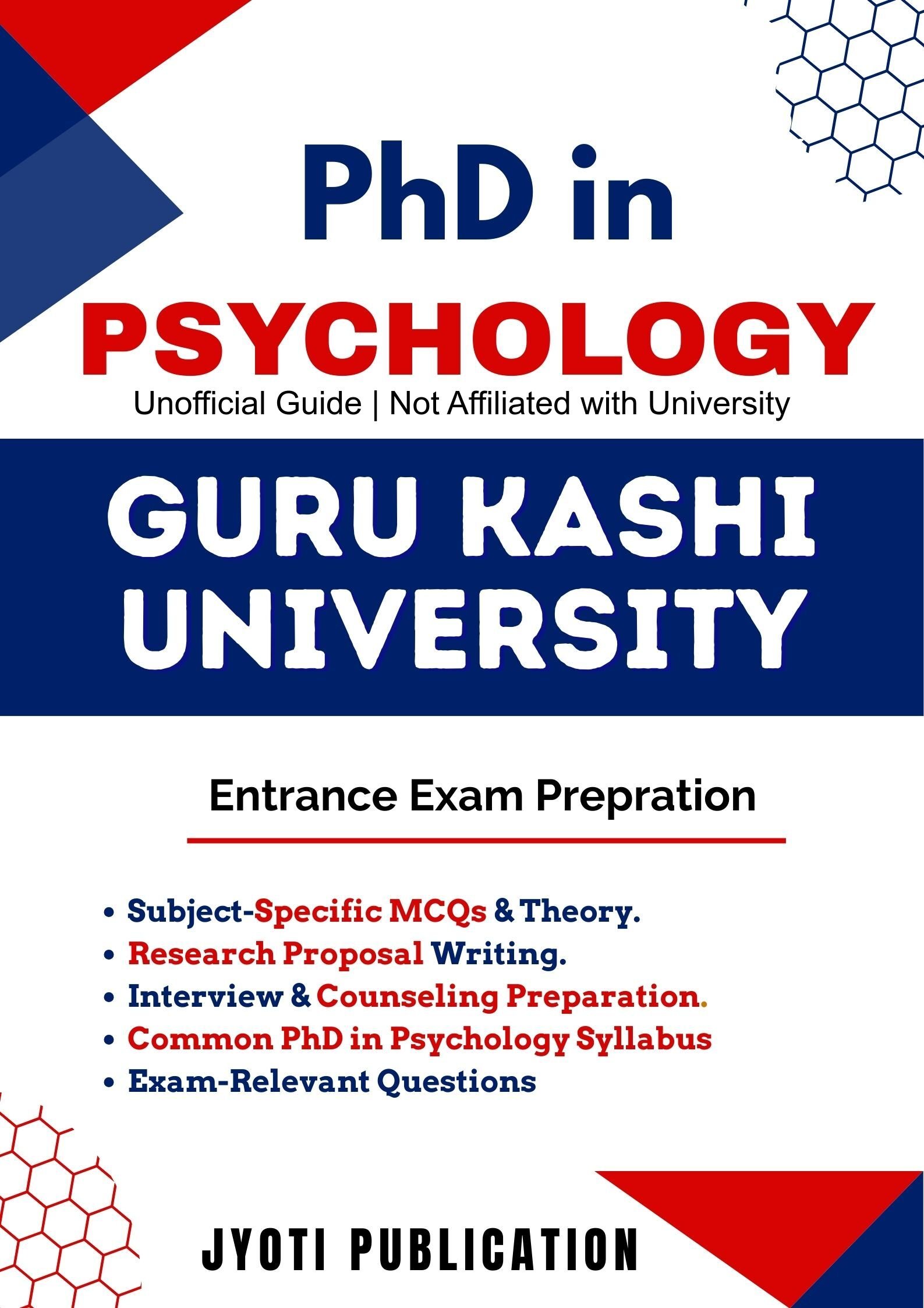 Guru Kashi University PhD in Psychology Entrance Exam