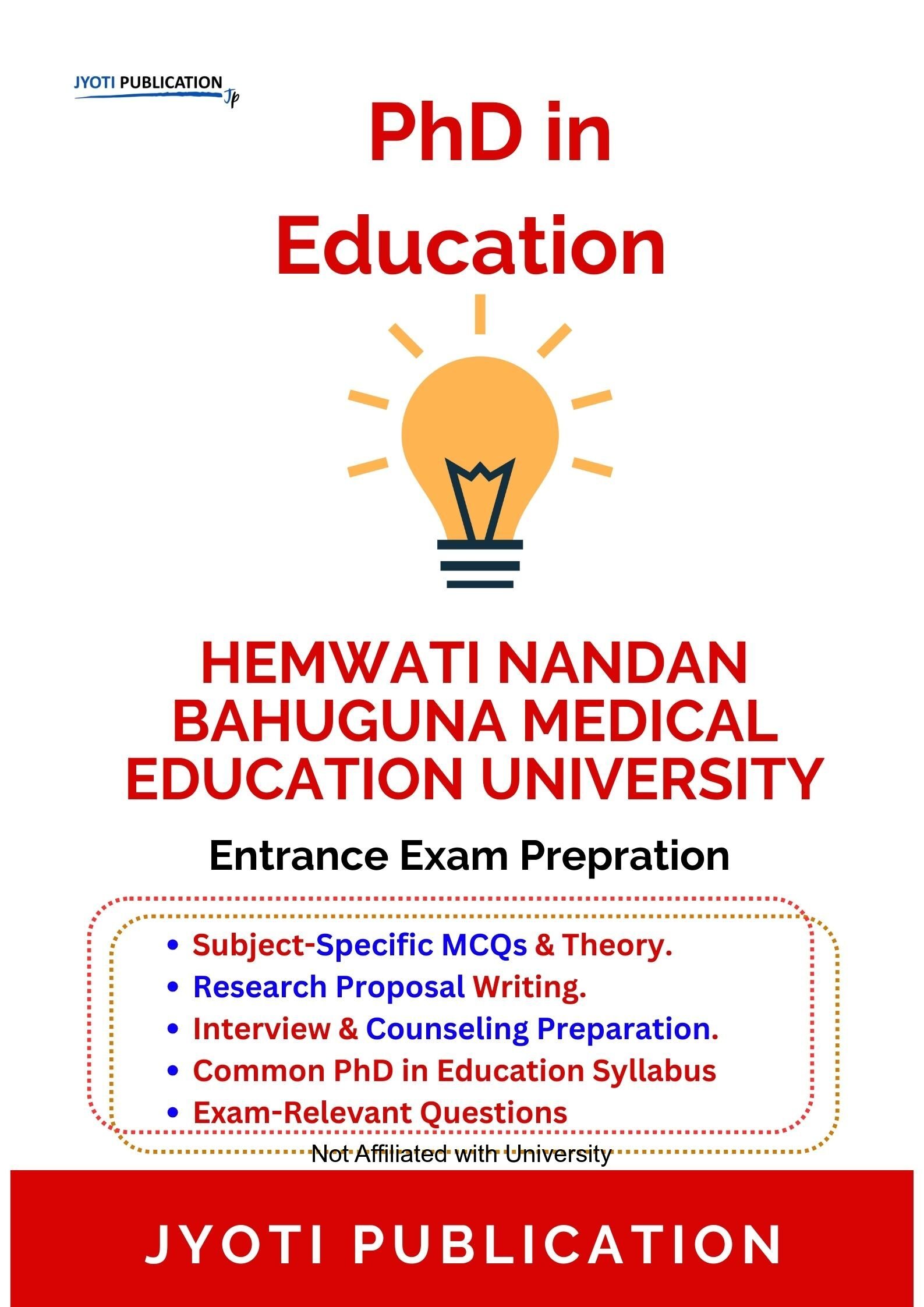 Hemwati Nandan Bahuguna Medical Education University PhD in Education Entrance Exam