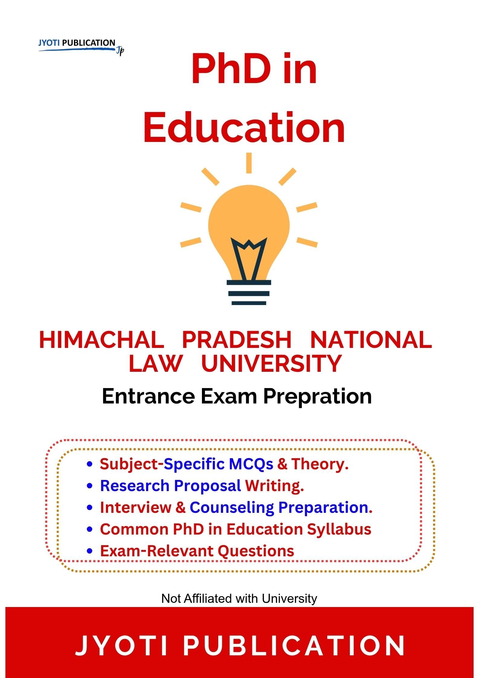 Himachal Pradesh National Law University PhD in Education Entrance Exam