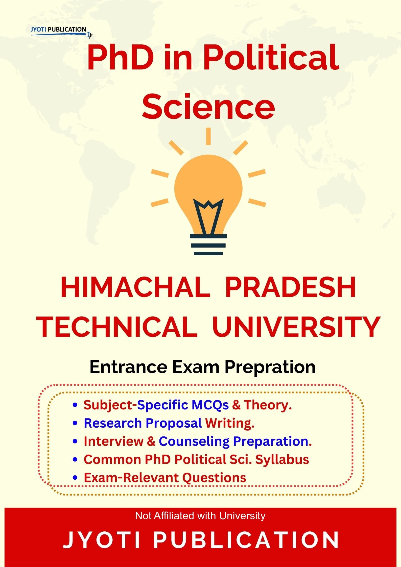 Himachal Pradesh Technical University PhD in Political Science Entrance Exam PhD in Political Science Entrance Exam