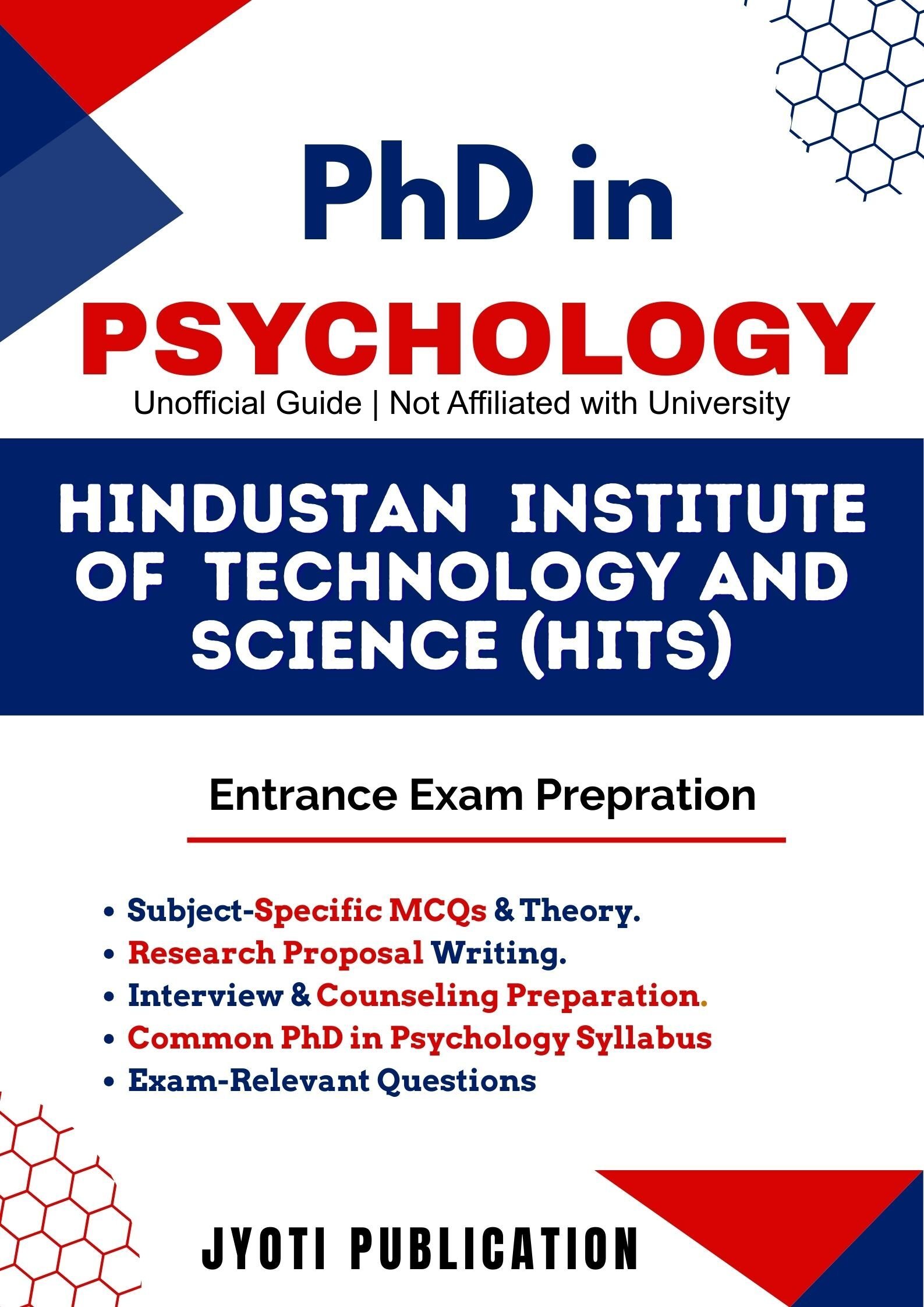 Hindustan Institute of TechNology and Science (HITS) PhD in Psychology Entrance Exam